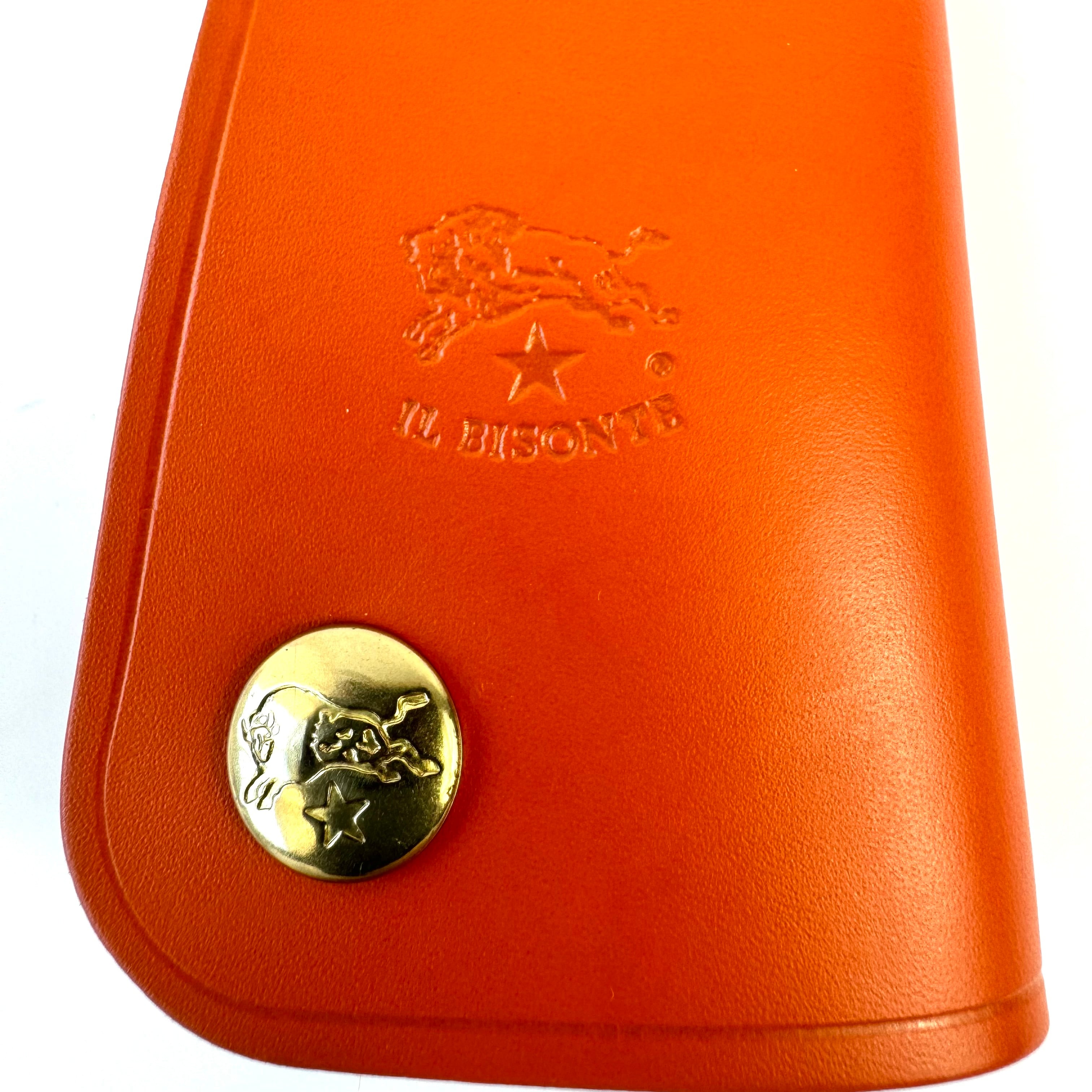 【美品】イルビゾンテ キーケース 水牛ロゴ 4連 レザー ブラウン