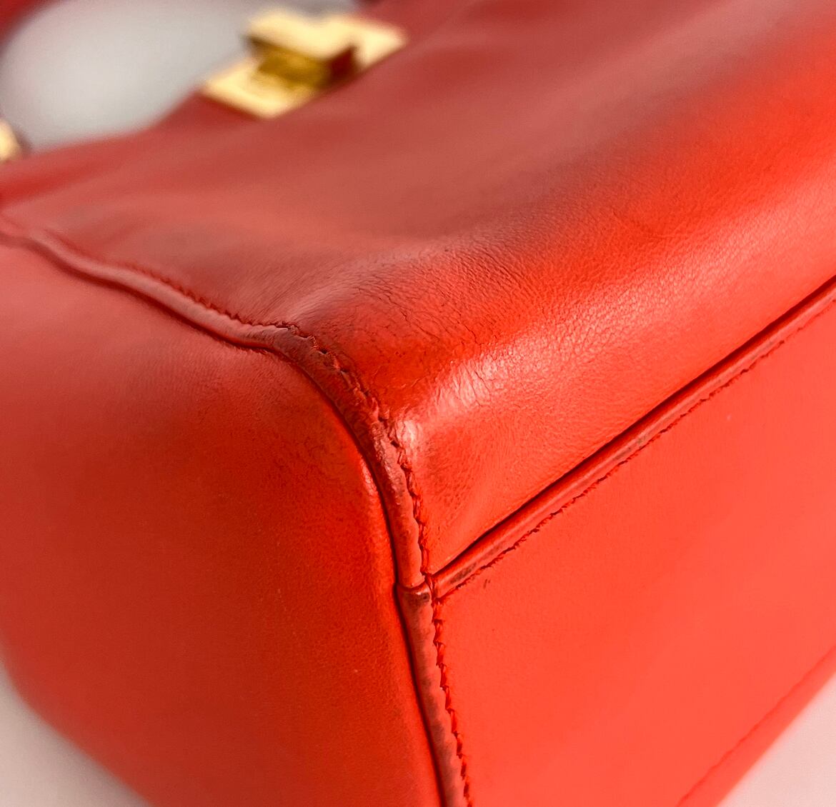 フェンディ ピーカブー ミニ スモール オレンジ バンドバッグ