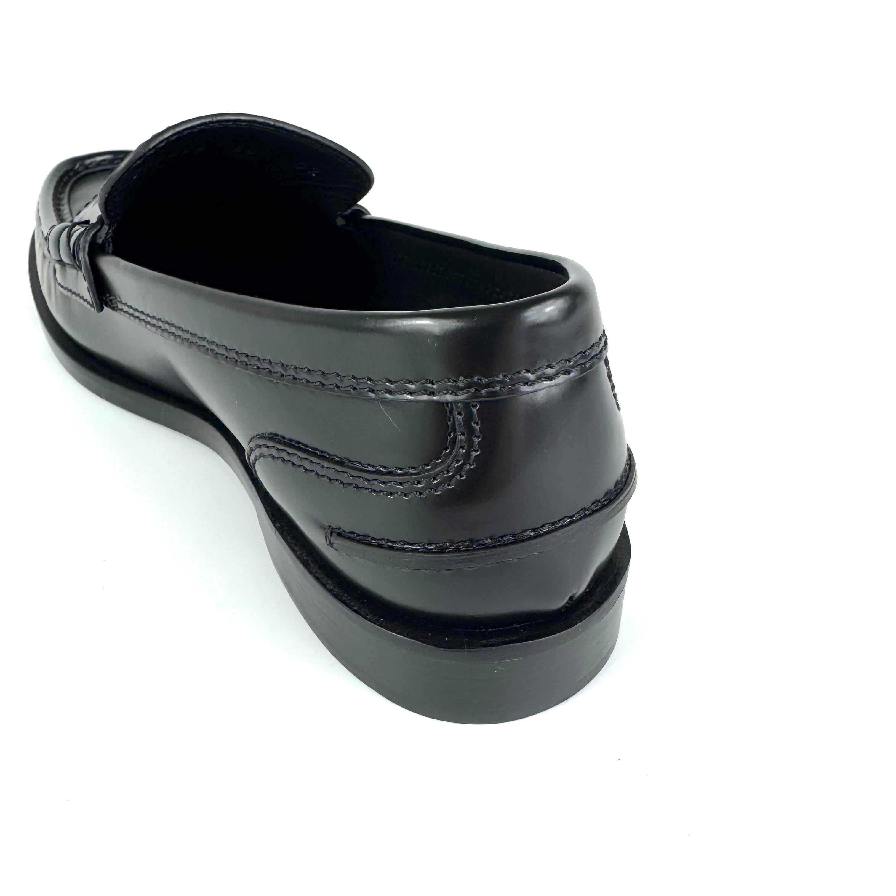 フェンディ FENDI ローファー レザー ブラック 黒 38 日本サイズ25cm