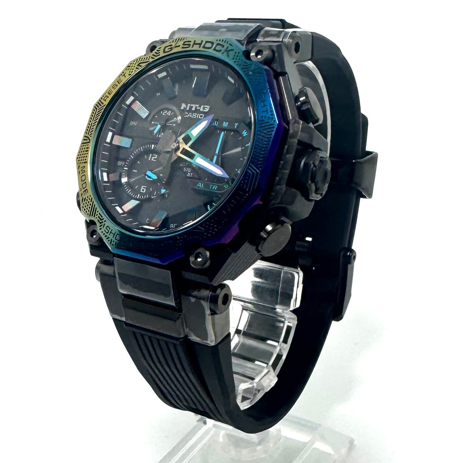 【未使用】カシオ CASIO G-SHOCK ジーショック MT-G MTG-B2000YR-1AJR 電波ソーラー モバイルリンク 黒 デイト表示 ラバーベルト