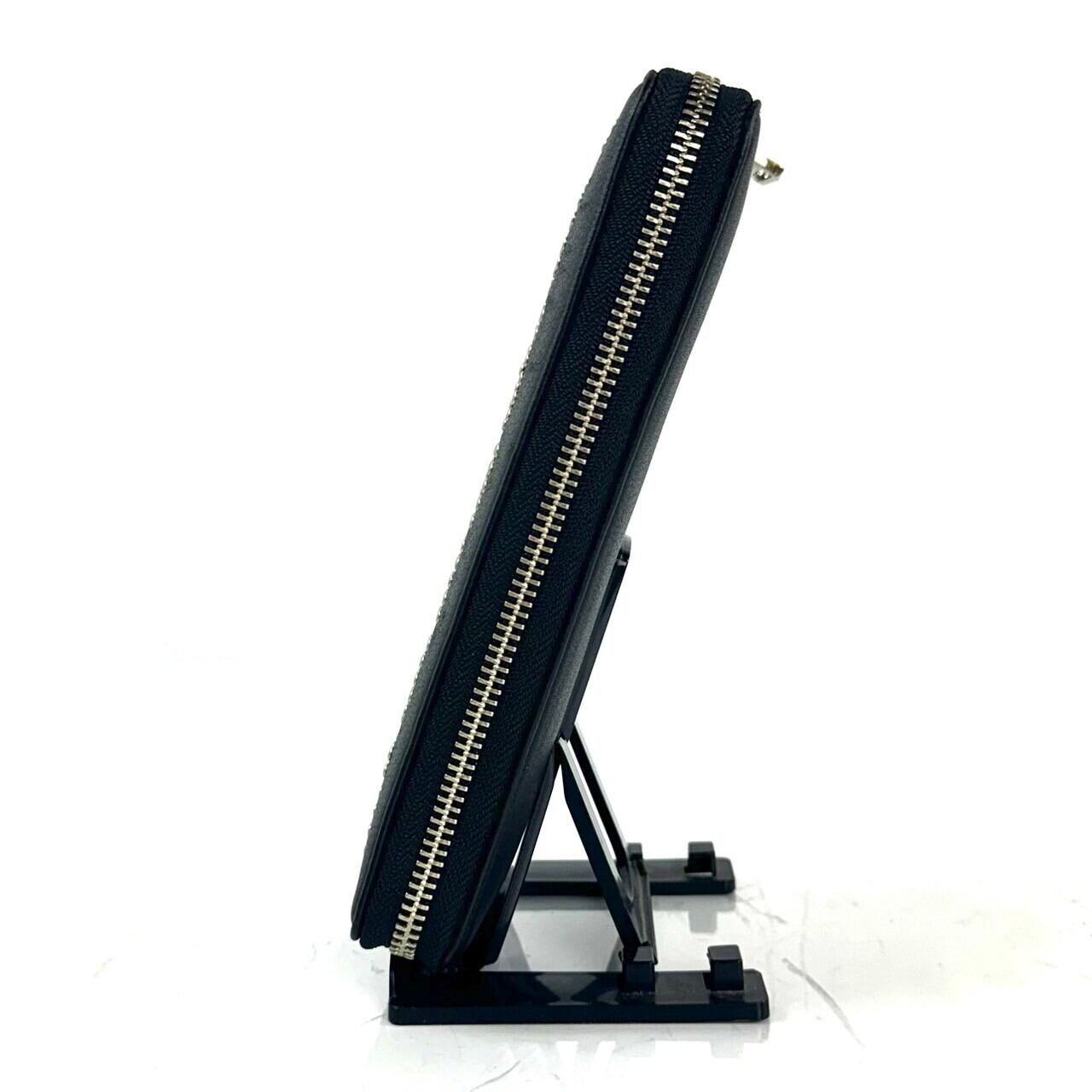 ヒステリックグラマー HYSTERIC GLAMOUR レザー 長財布 黒 ラウンドファスナー