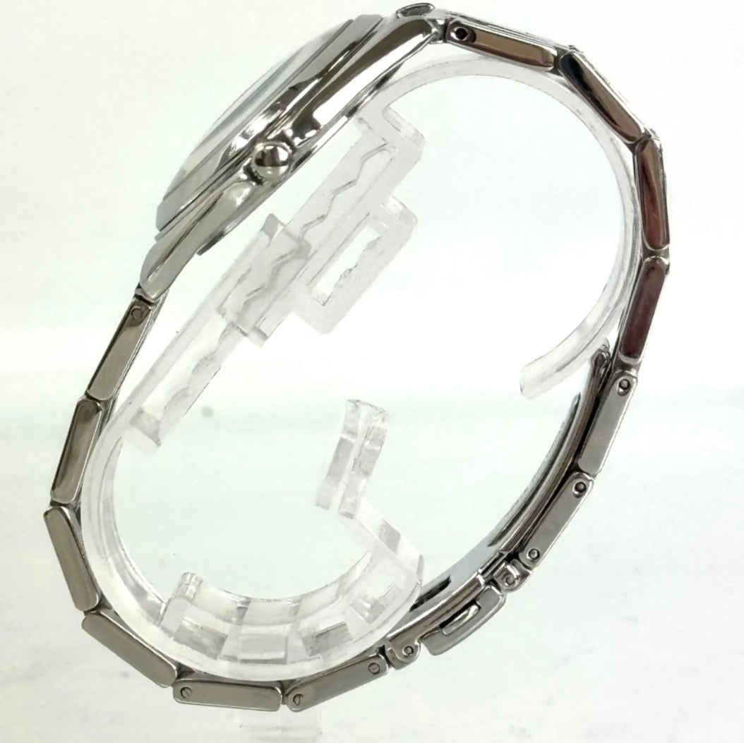 バレンチノ CLAUDIO VALENTINO クォーツ デイデイト ブルー ラインストーン