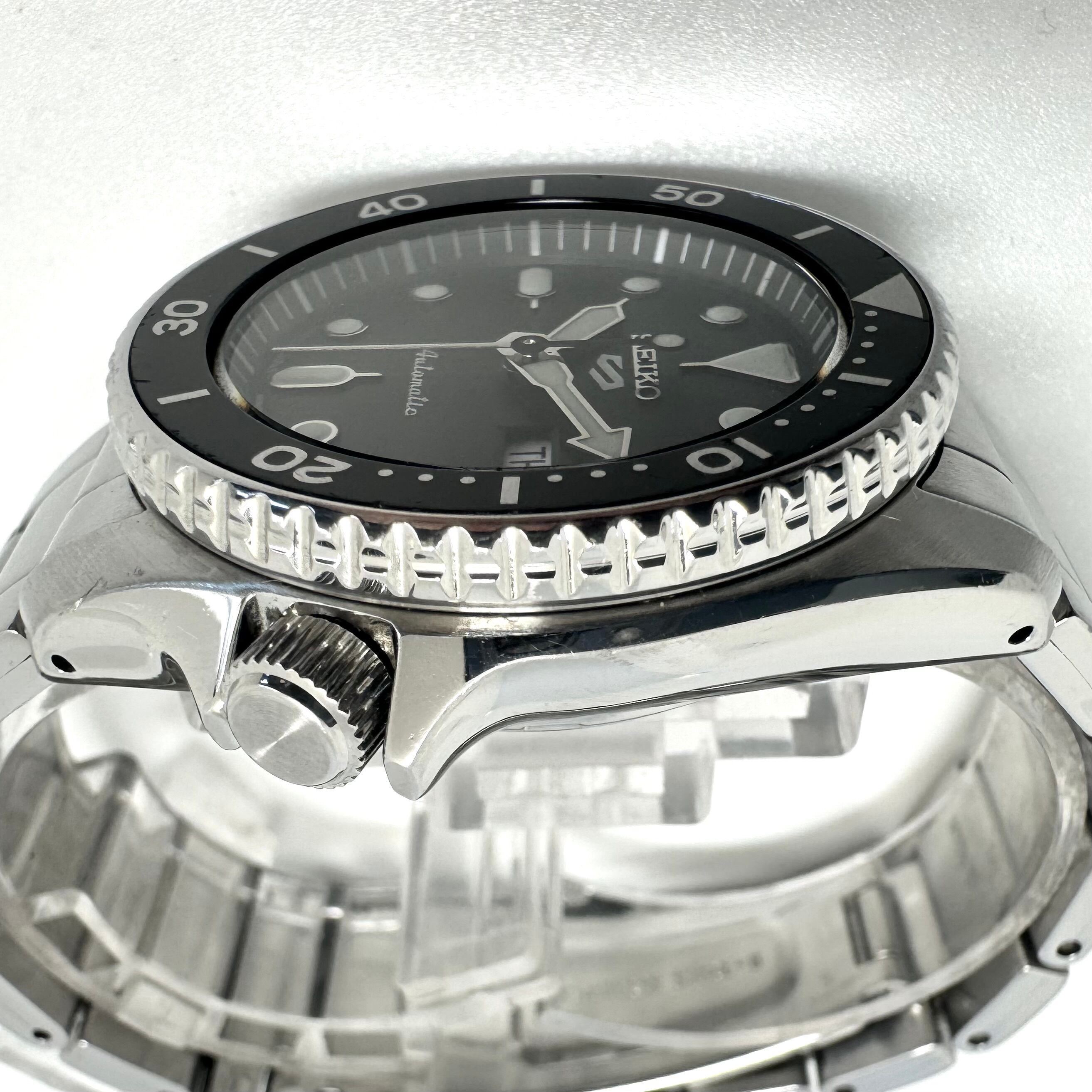 腕時計 メンズ セイコー 5スポーツ SBSA225 4R36-14B0 自動巻 黒 デイデイト表示(日本語・英語) 裏スケ 10気圧防水