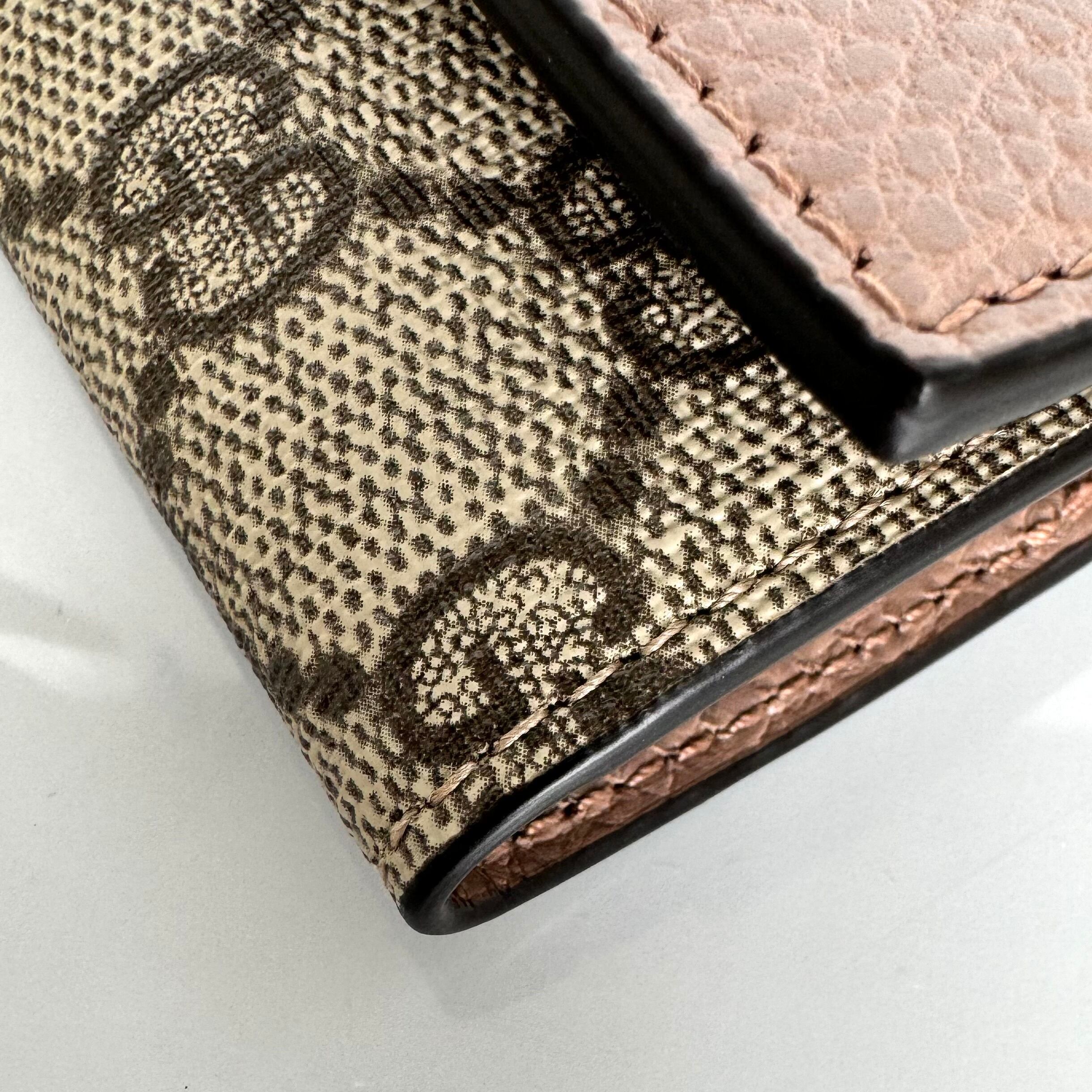 【未使用】グッチ キーケース 456118 GGマーモント GGスプリーム ベージュ レザー 6P