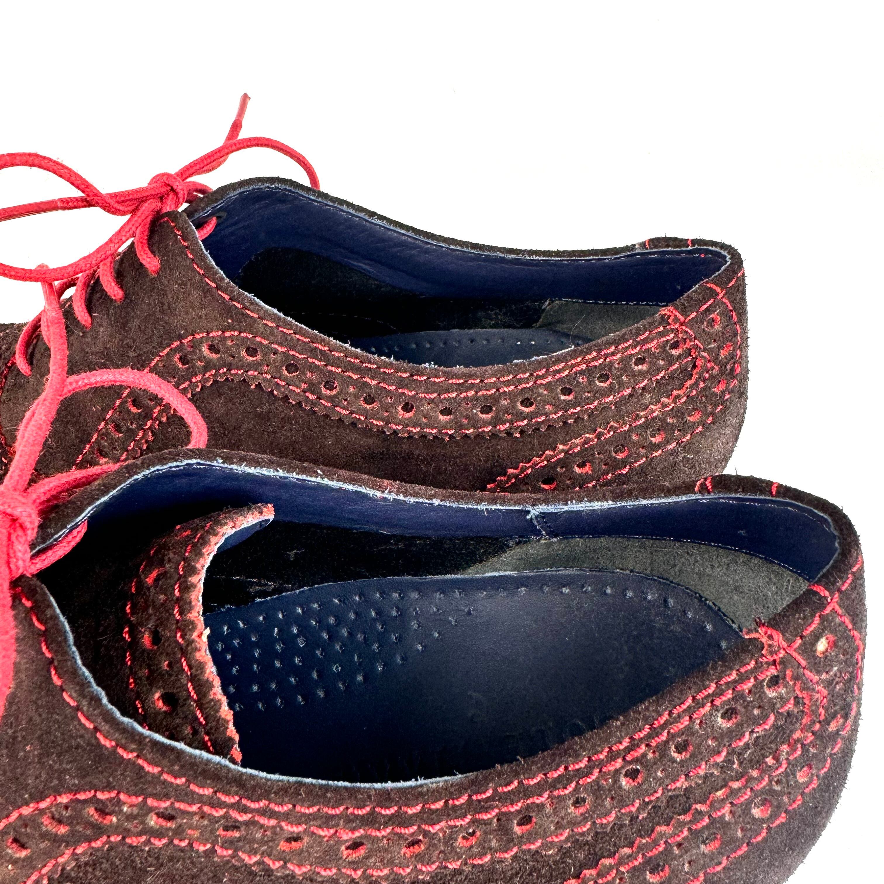 【ほぼ未使用】コールハーン ナイキエアー ウィングチップ スエード ブラウン