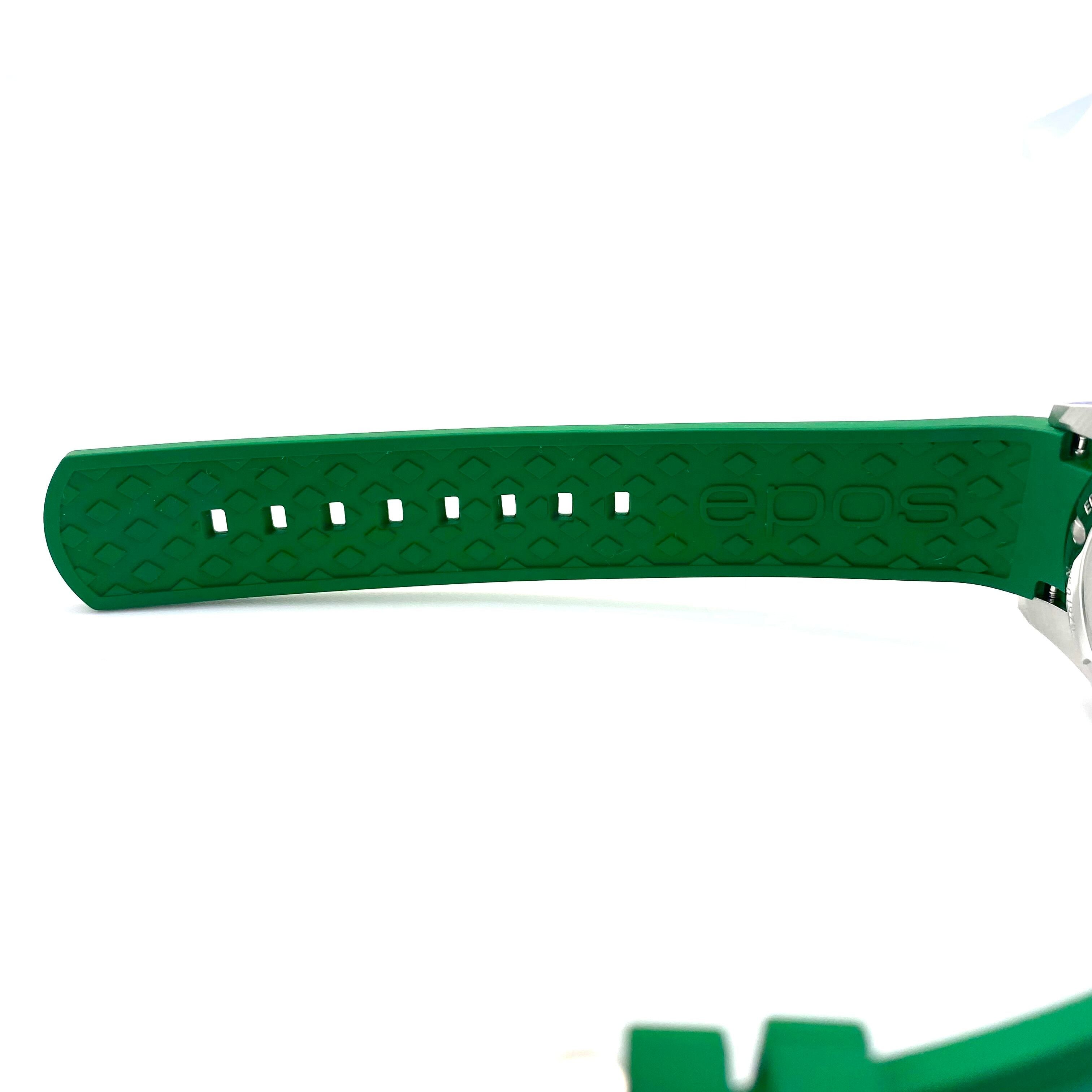 【美品】エポス EPOS スポーティブ ダイバー SPORTIVE Diver 3054GR 自動巻 緑 デイト表示 樹脂ベルト