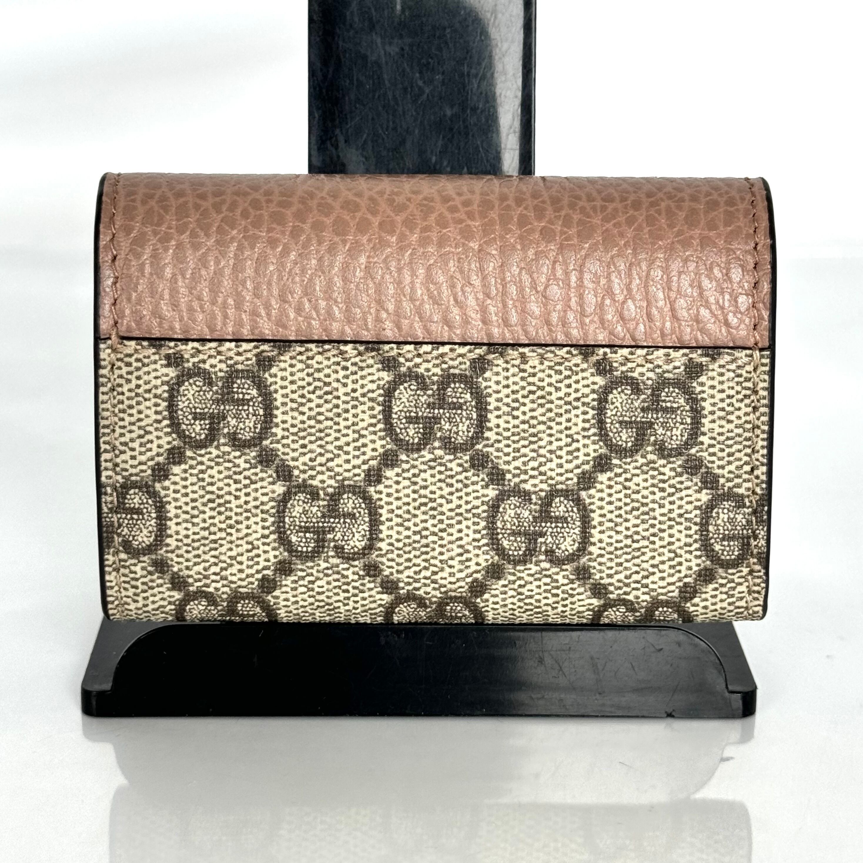 【未使用】グッチ キーケース 456118 GGマーモント GGスプリーム ベージュ レザー 6P