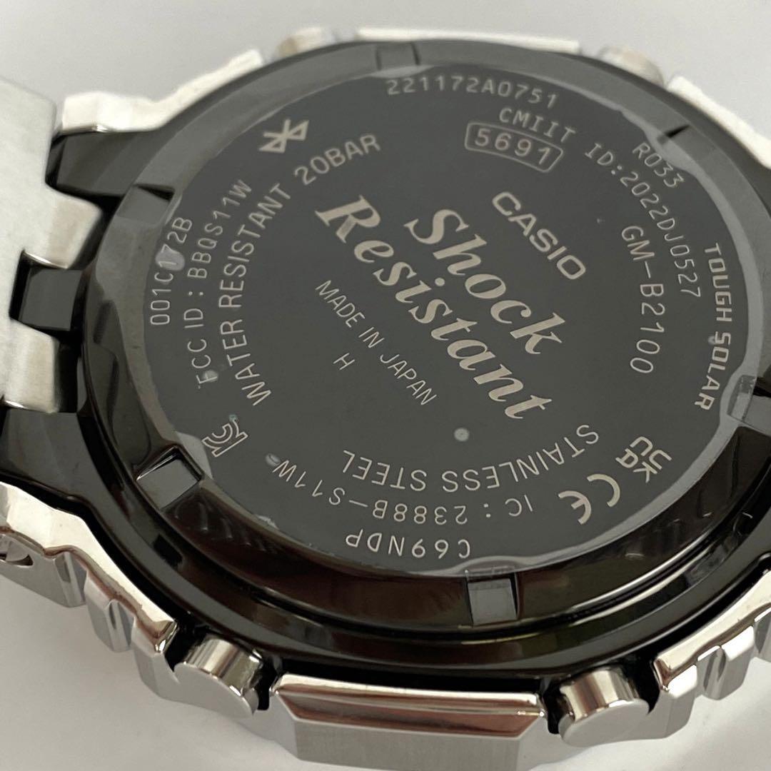 【美品】カシオ Gショック 2100シリーズ フルメタル タフソーラー 黒