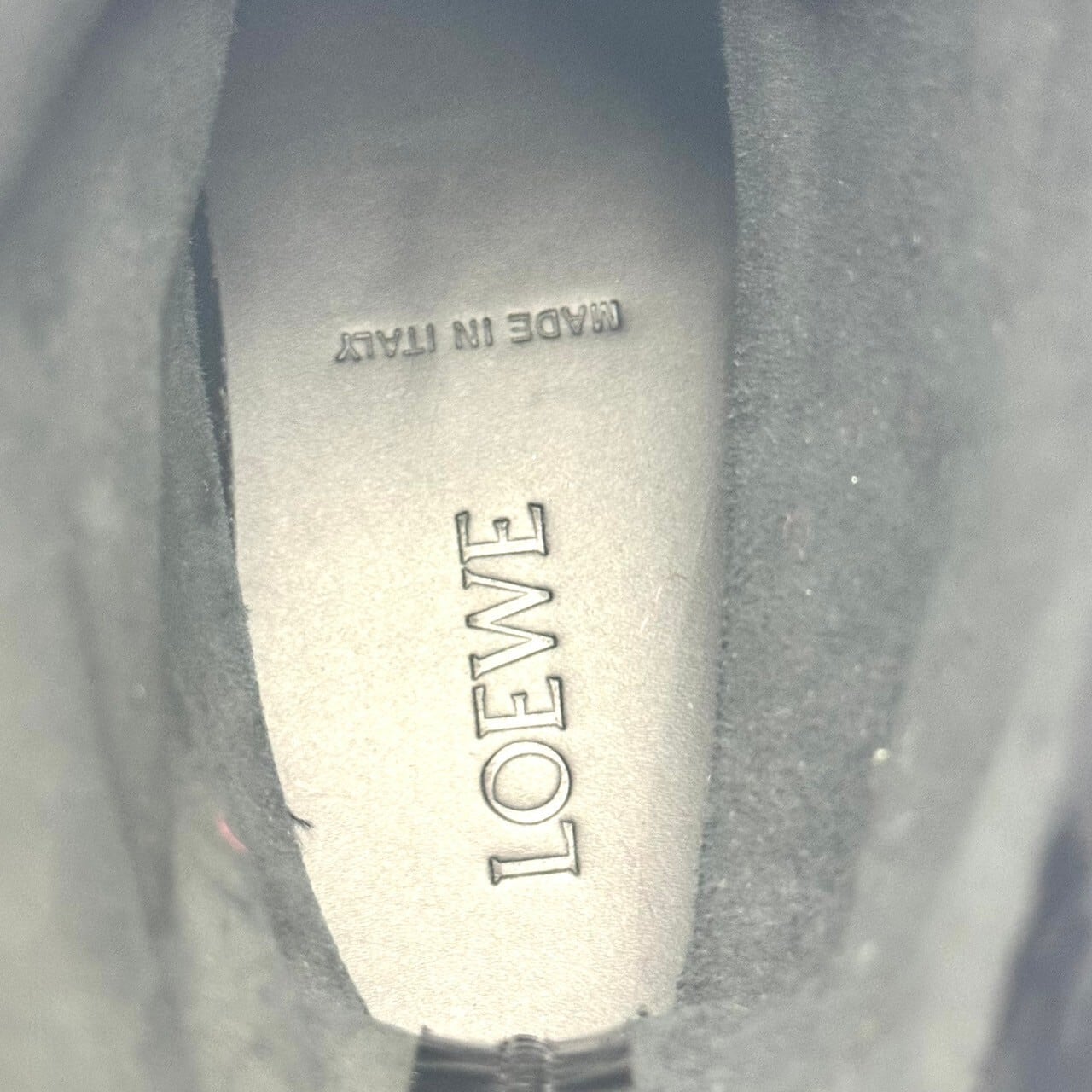 ロエベ LOEWE パテント ブーツ 黒 メンズ 41 日本サイズ26cm