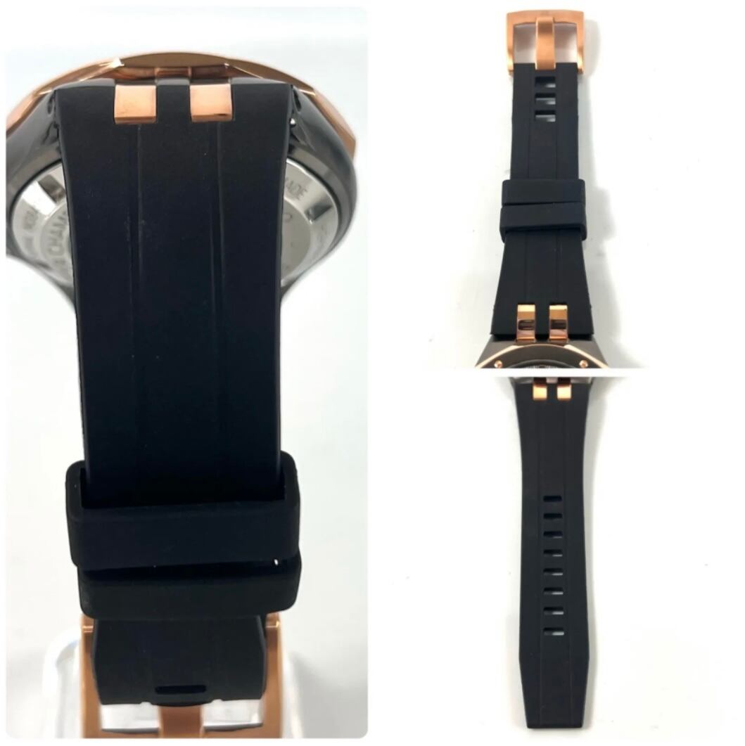 【美品】エドックス EDOX デルフィン メカノ 85303 自動巻 スケルトン ラバーベルト