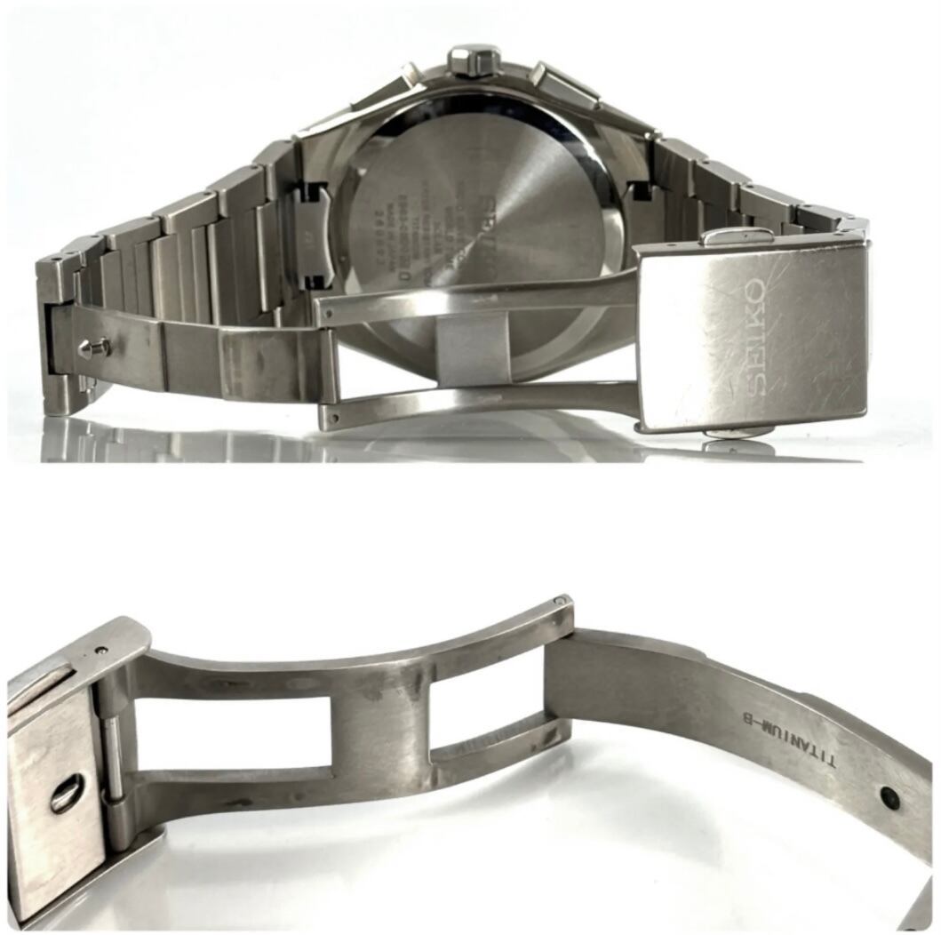 セイコー アストロン ネクスター SBXY051 8B63-0BD0 電波ソーラー デイト表示 チタニウム ネイビー