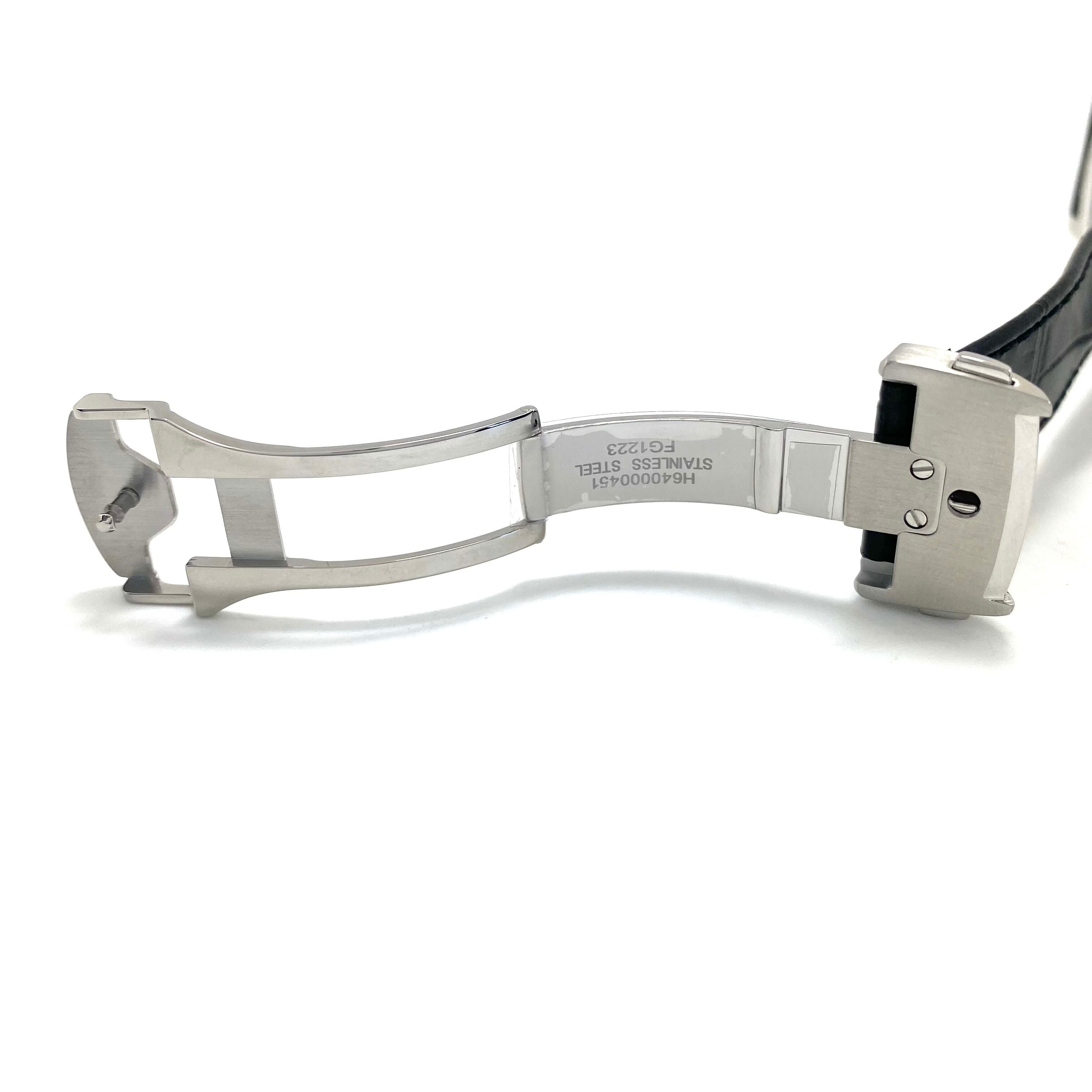 【未使用】腕時計 メンズ ハミルトン ジャズマスター ジェント H32451731 H324510 クォーツ 黒 デイト表示 革ベルト