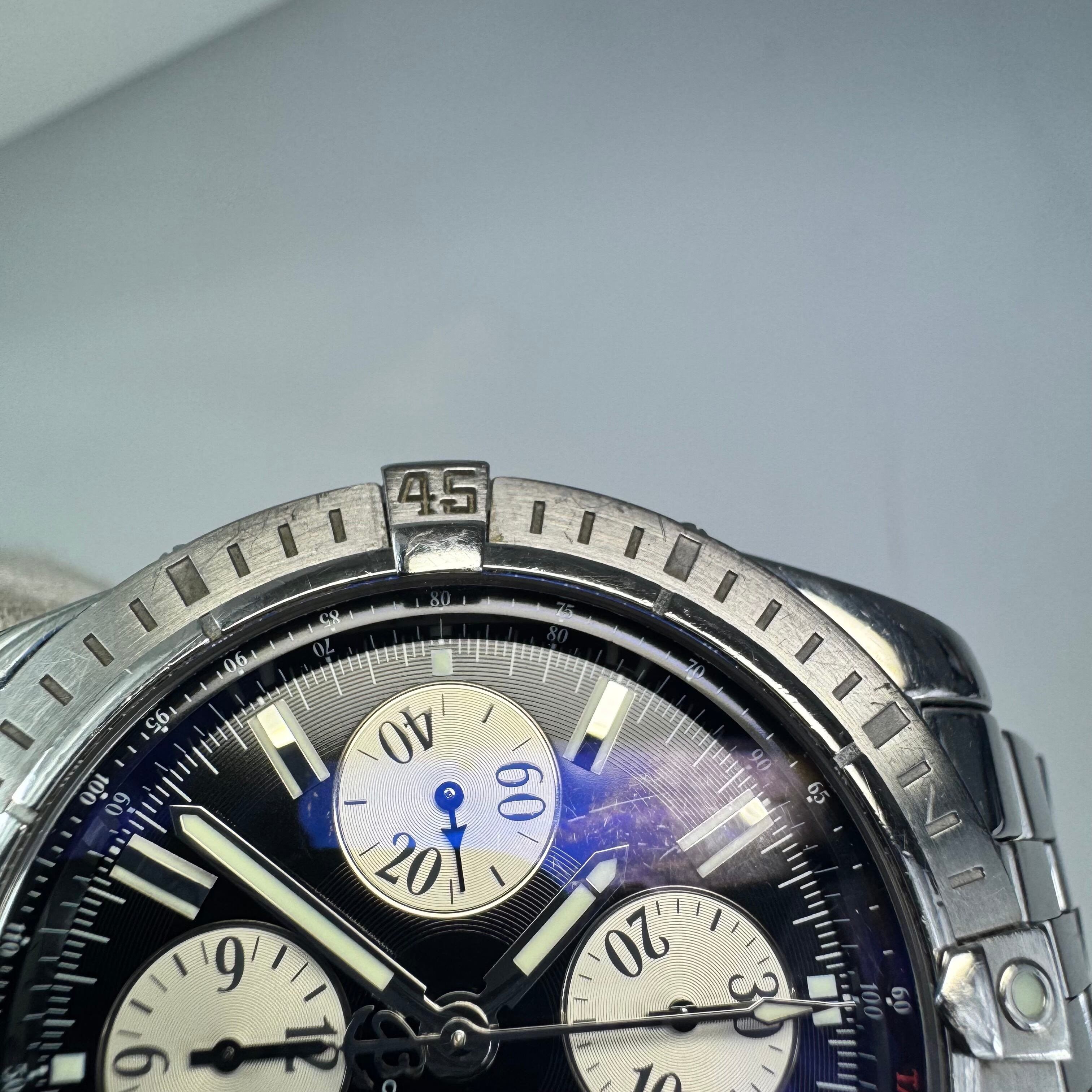 【希少】ブライトリング BREITLING クロノマットエボリューション A13356 自動巻 デイト表示 クロノグラフ 黒