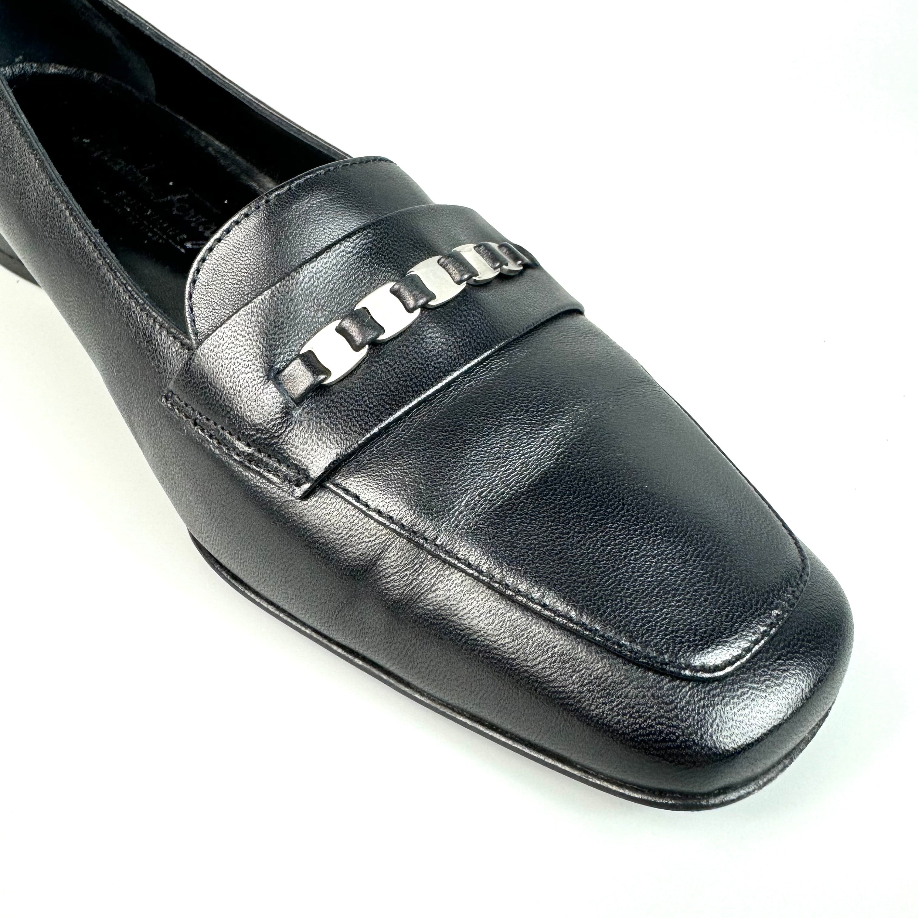 サルヴァトーレフェラガモ ローファー ヴァラ レザー 黒 23.5cm 5D