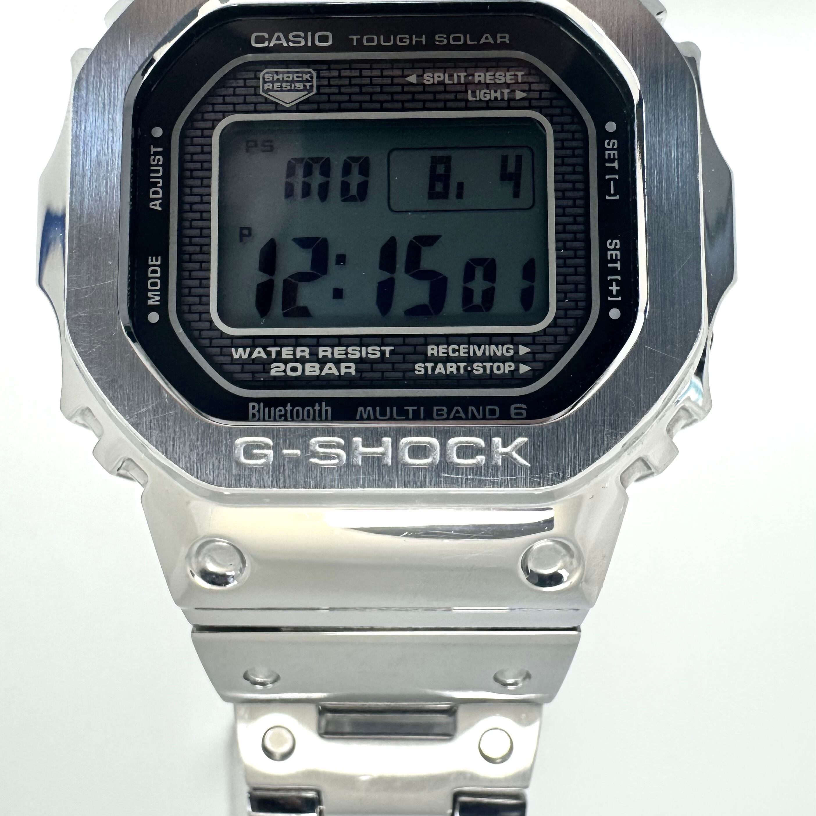 腕時計 メンズ カシオ G-SHOCK ジーショック GMW-B5000D-1JF 5000シリーズ フルメタル モバイルリンク スクエア デジタル 電波ソーラー 20気圧防水