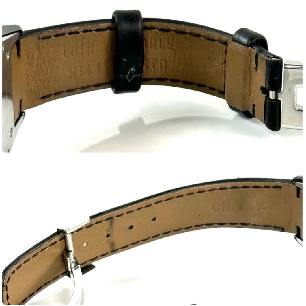 シャネル CHANEL J12 H0680 クォーツ 黒 セラミック デイト表示 革ベルト レディース