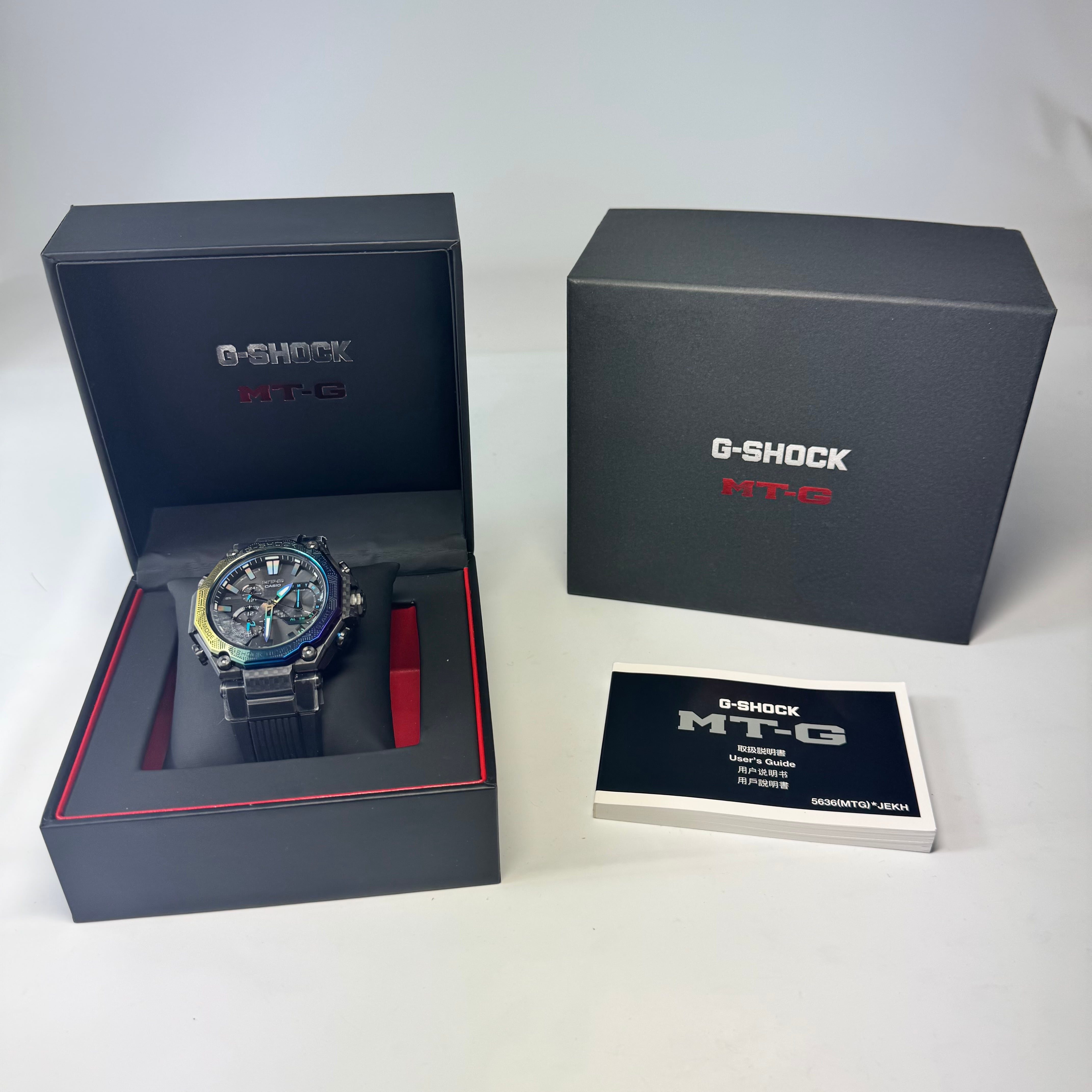 【未使用】カシオ CASIO G-SHOCK ジーショック MT-G MTG-B2000YR-1AJR 電波ソーラー モバイルリンク 黒 デイト表示 ラバーベルト