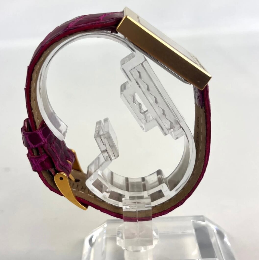 【希少・美品】アルテオロ アート&ウォッチ クォーツ 革ベルト ピンク ボーイズ メンズ レディース