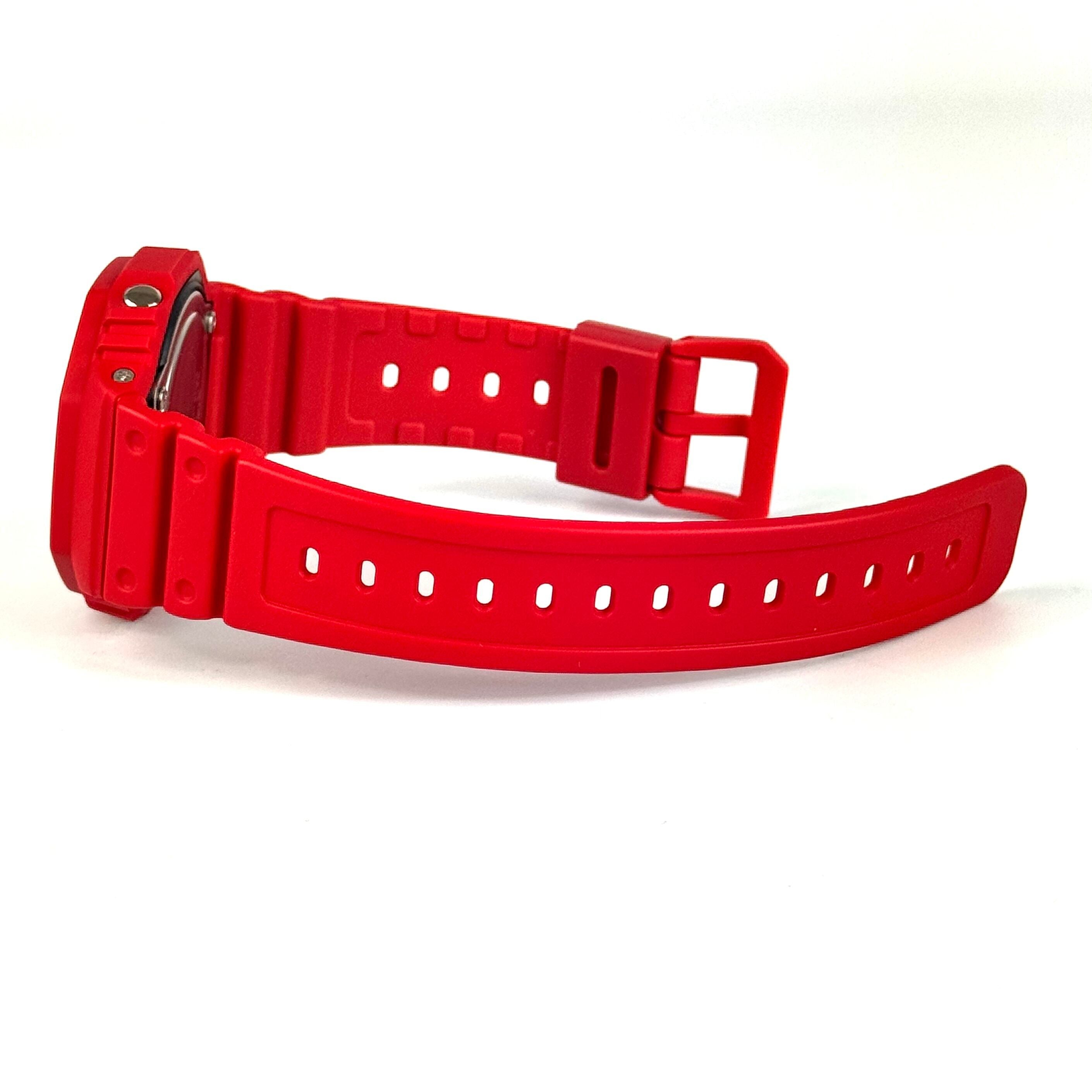 【美品】カシオ G-SHOCK ジーショック 2100シリーズ GA-2100-4AJF クォーツ アナデジ レッド 樹脂ベルト