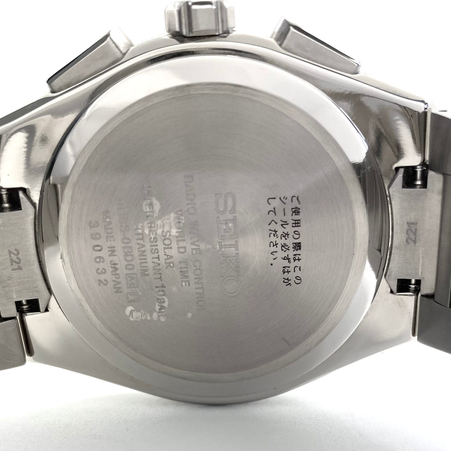 【美品】セイコー アストロン ネクスター SBXY053 8B63-0BD0 チタニウム GPSソーラー ネイビー