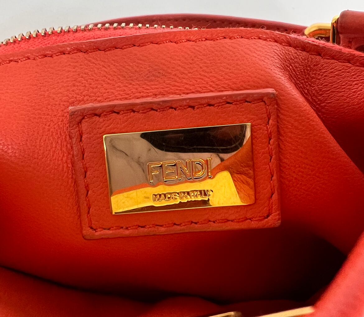 フェンディ ピーカブー ミニ スモール オレンジ バンドバッグ