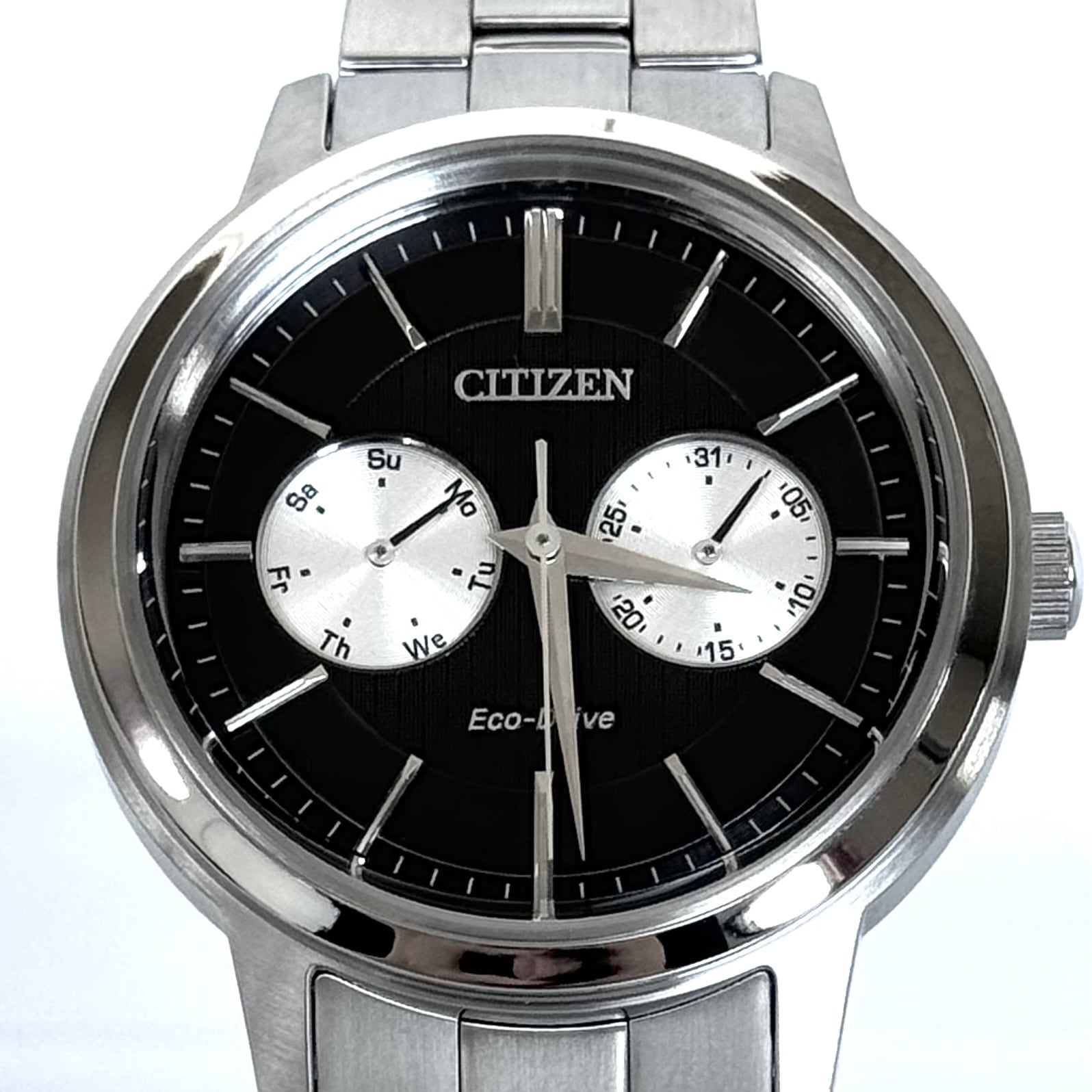 【美品】シチズン シチズンコレクション BU4030?91E ソーラー マルチカレンダー 黒