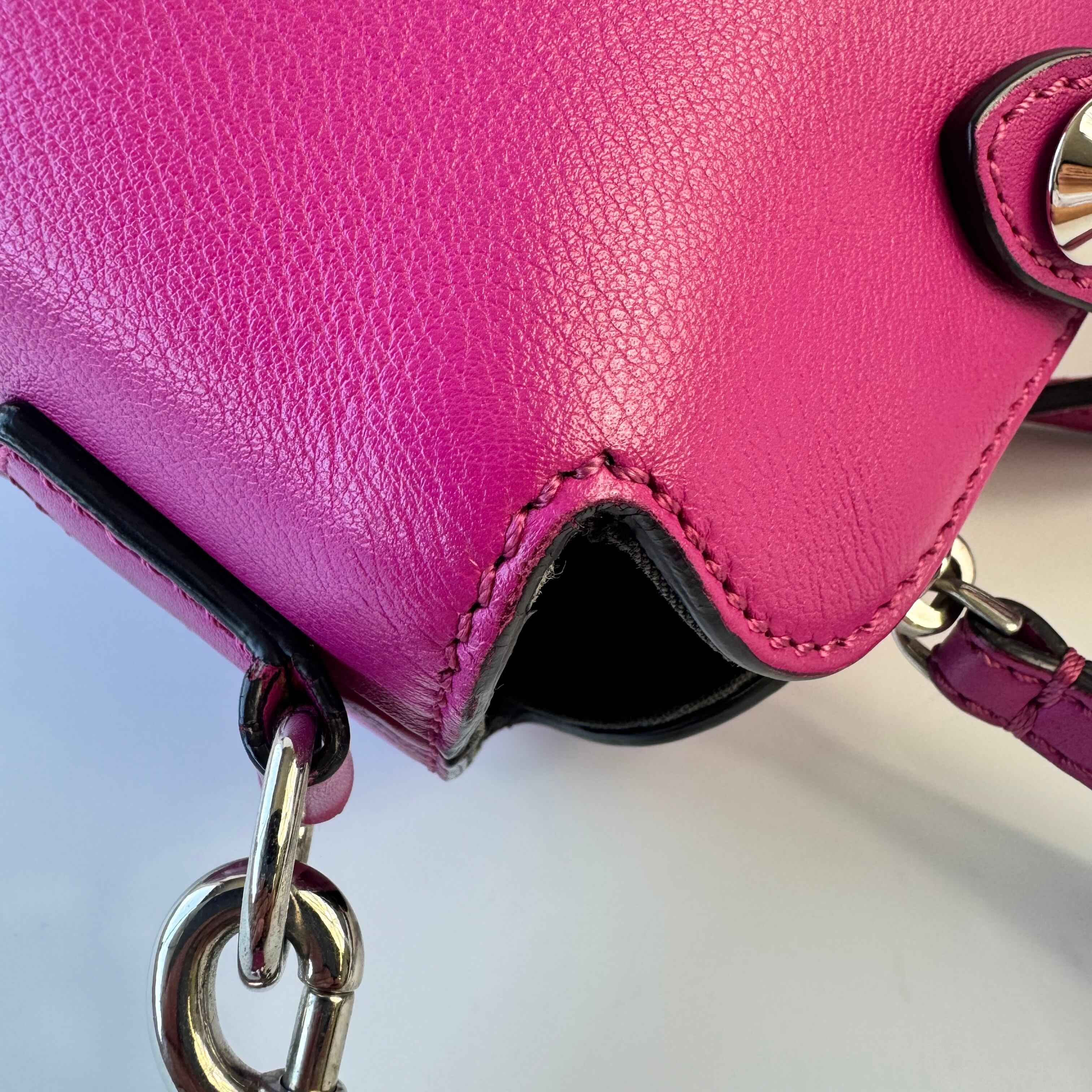 【美品】フェンディ バイザウェイ ハンドバッグ ミディアム 2WAY パープル