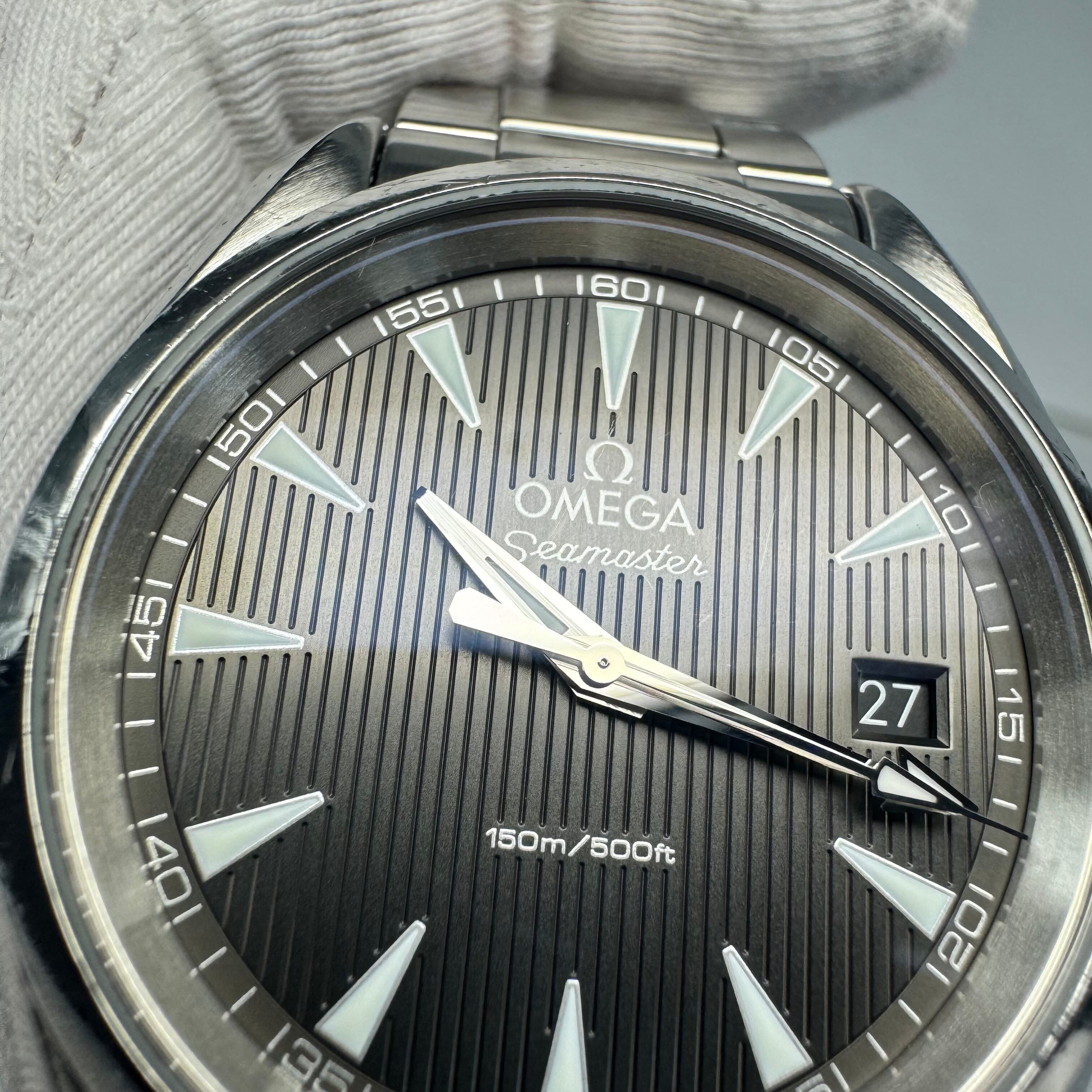 腕時計 メンズ オメガ OMEGA シーマスター アクアテラ 231.10.39.60.06.001 グレー デイト表示 クォーツ 150m防水