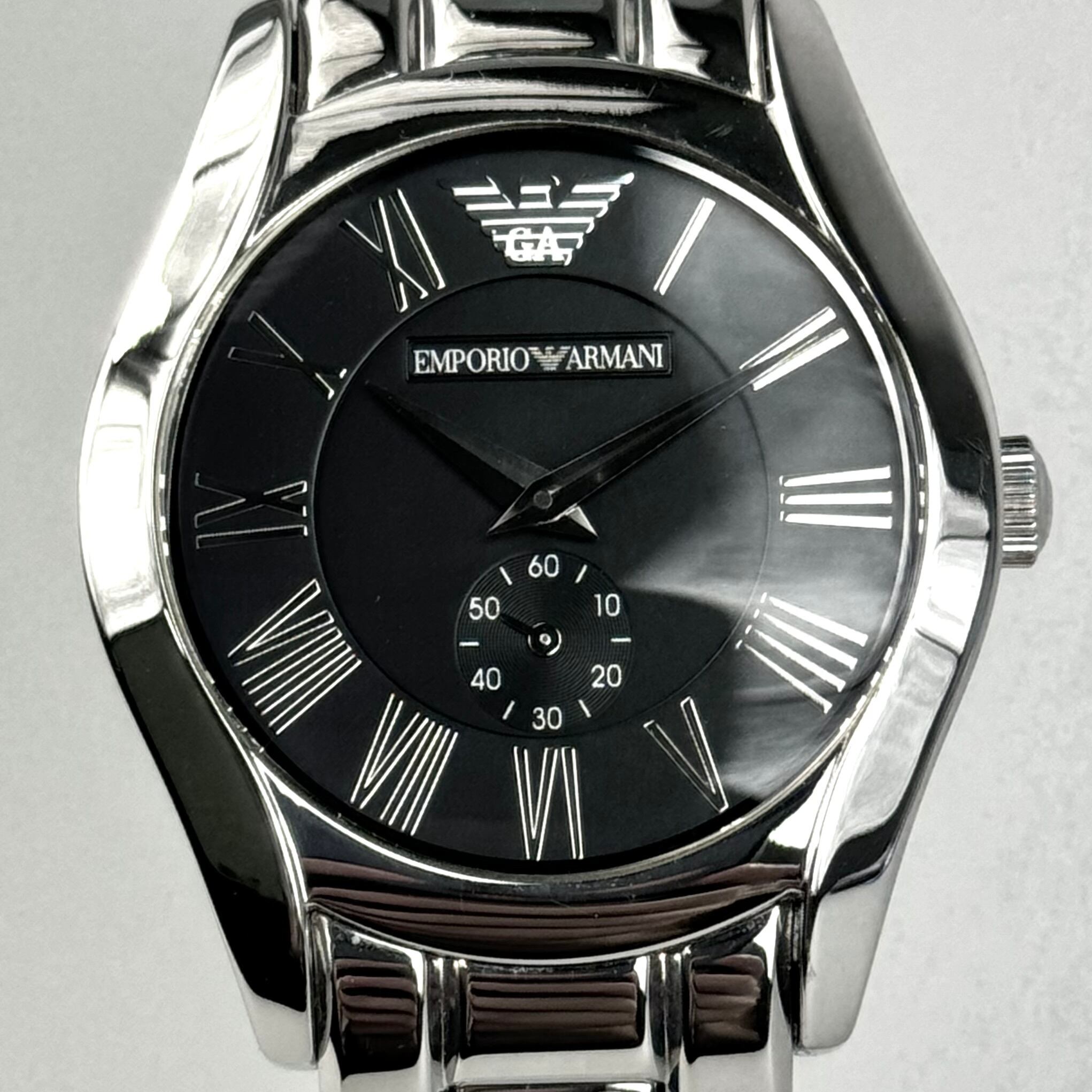 【電池交換済み】エンポリオアルマーニ EMPORIO ARMANI AR-0681 クォーツ 黒