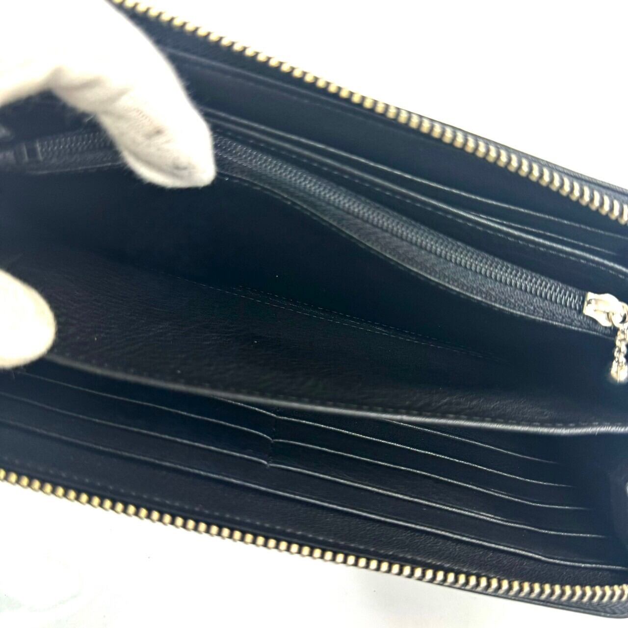 ヒステリックグラマー HYSTERIC GLAMOUR レザー 長財布 黒 ラウンドファスナー