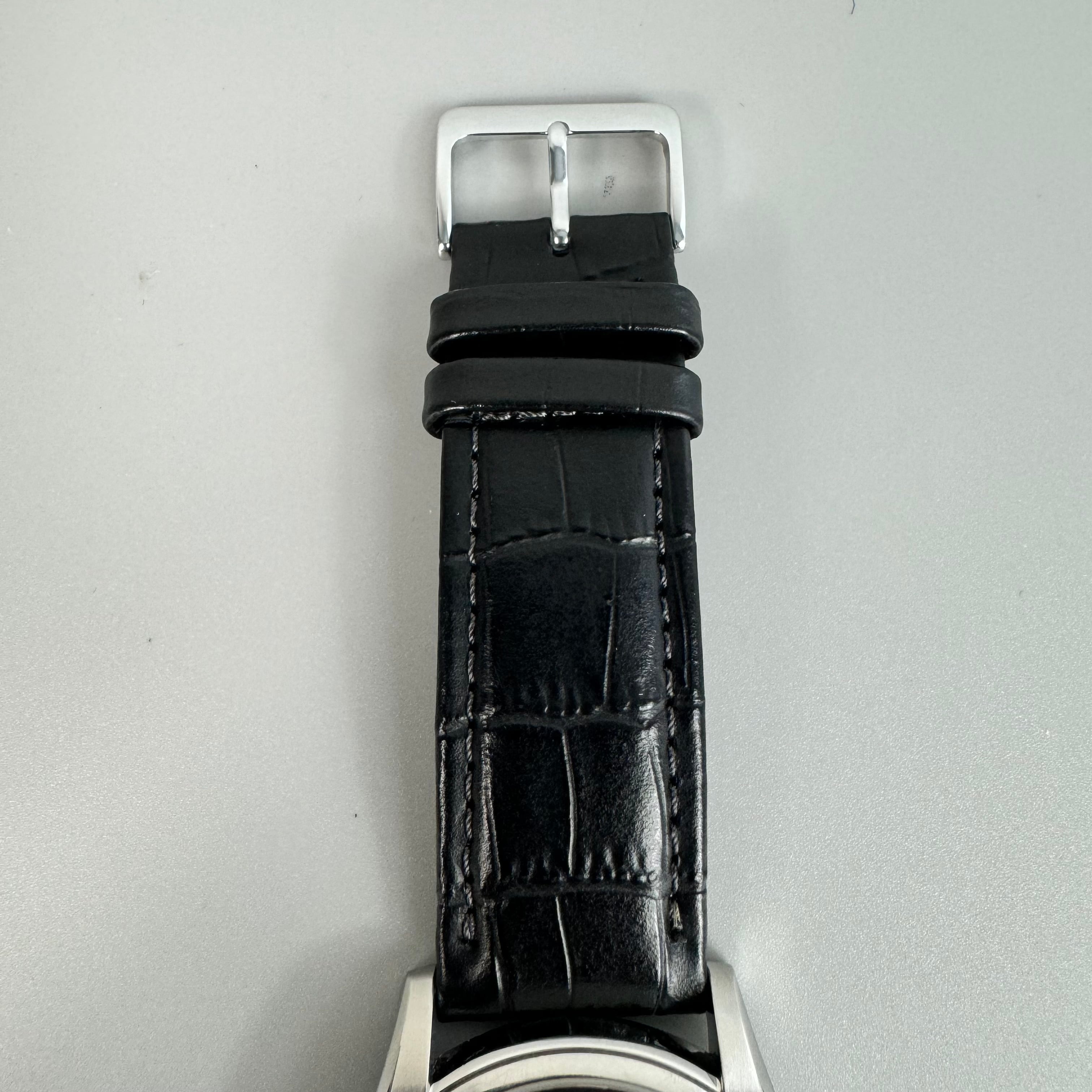 ハミルトン HAMILTON ジャズマスター H385150 自動巻 黒 デイト表示 裏スケ 2針 社外ベルト