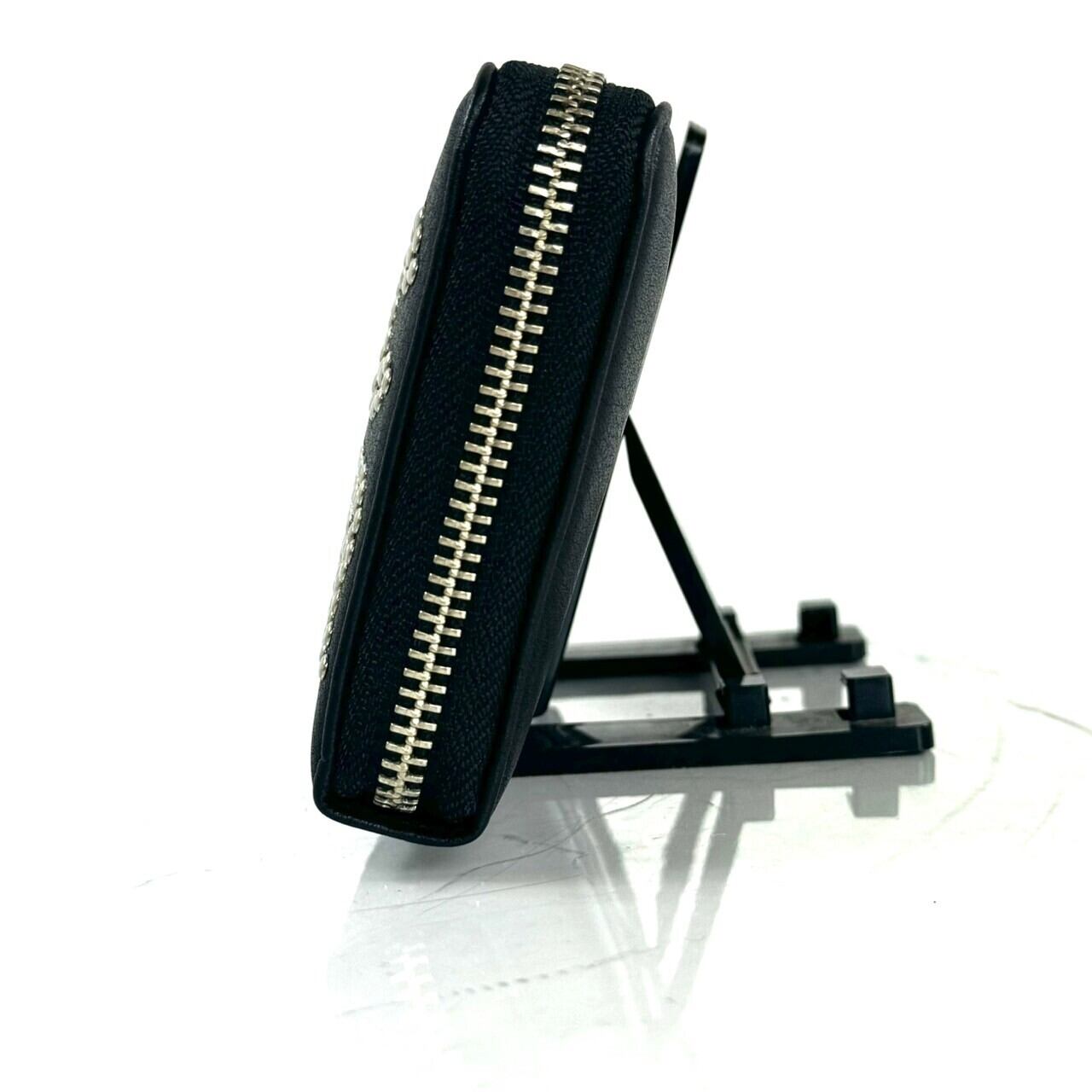 ヒステリックグラマー HYSTERIC GLAMOUR レザー 長財布 黒 ラウンドファスナー