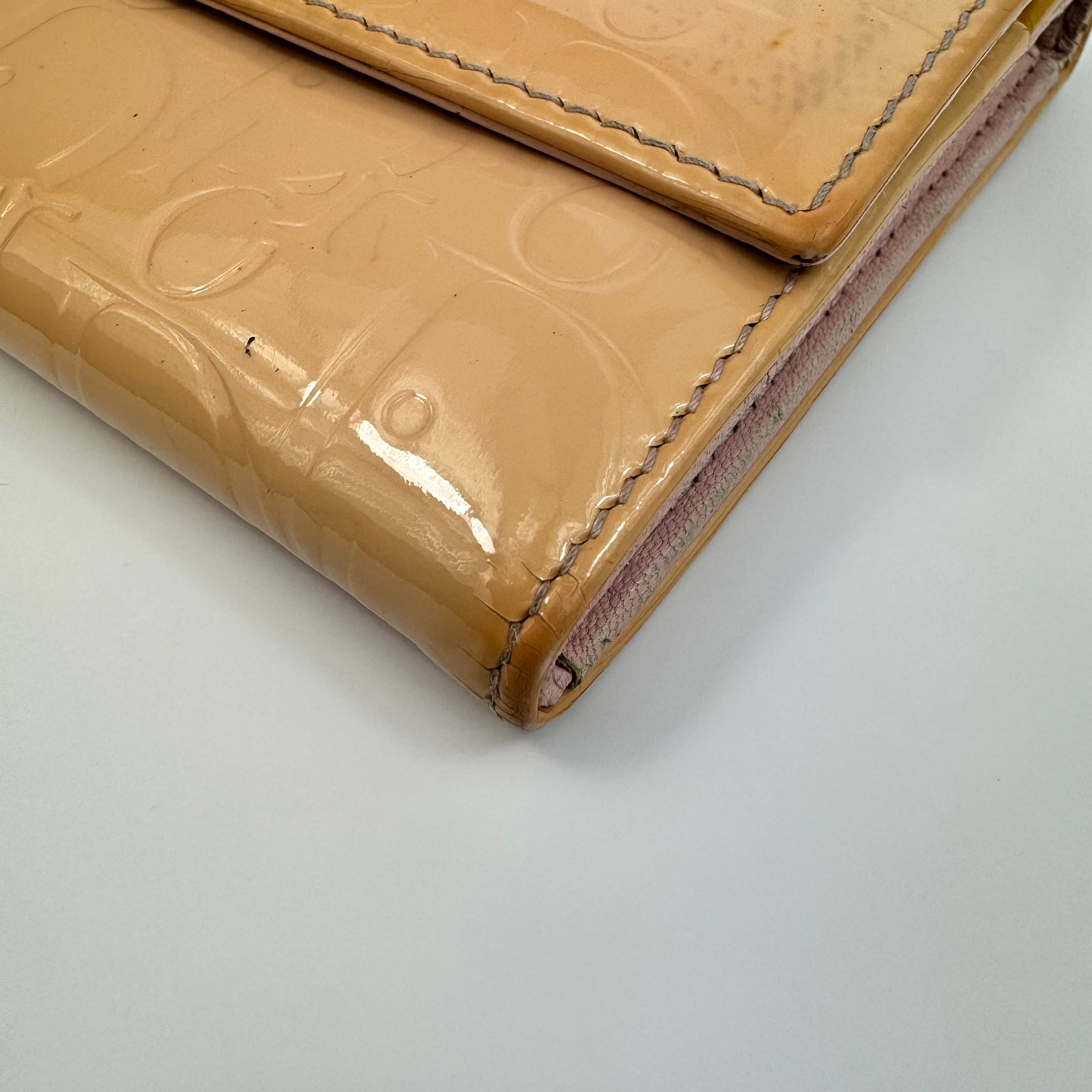 クリスチャンディオール ロングウォレット アルティメット エナメルトロッター ライトピンク