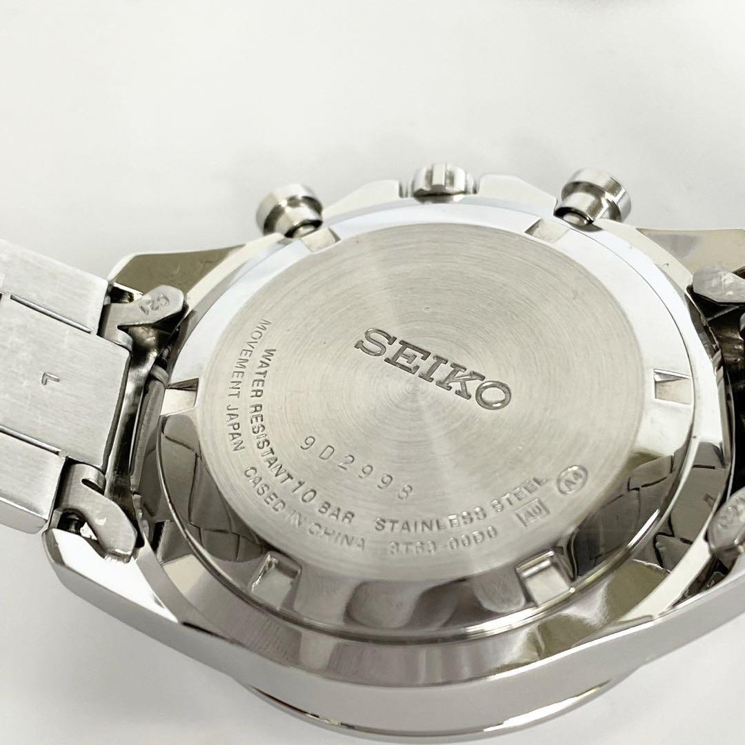 セイコー スピリット SBTR013 クォーツ クロノグラフ デイト表示 黒