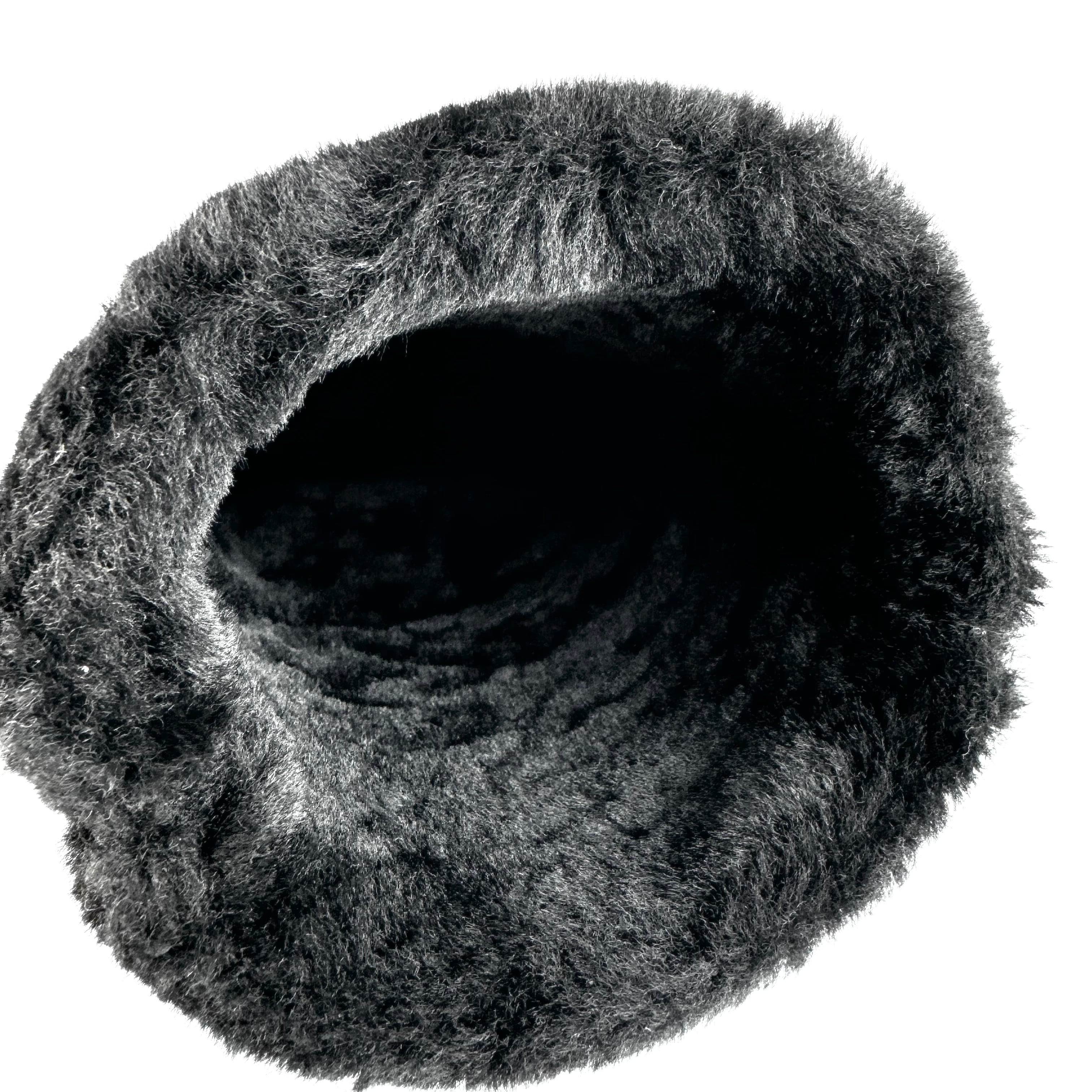 【美品】シャネル ロングブーツ ムートン ココマーク レザー 黒 22.5cm