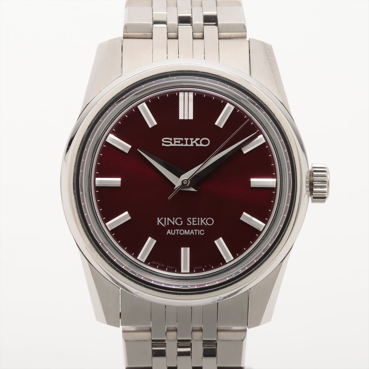 【美品】腕時計 セイコー SEIKO キングセイコー KING SEIKO SDKS009 6R31-00D0 中古 自動巻 赤 ワインレッド 10気圧防水