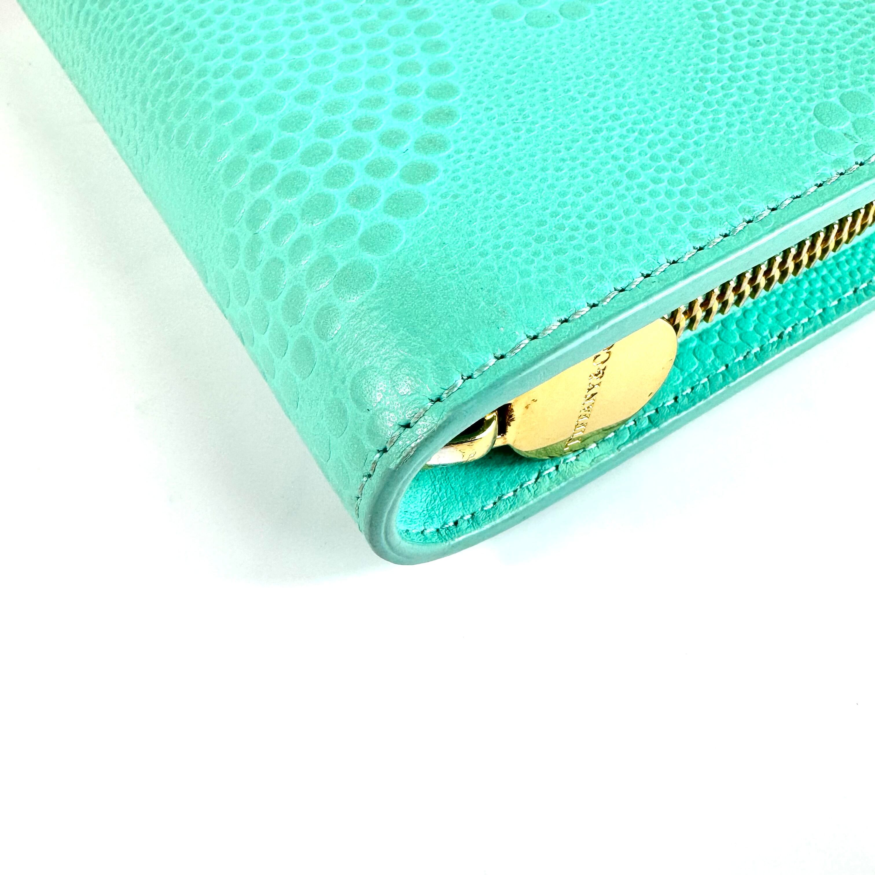 ティファニー 財布 レクタンギュラー ミニウォレット コインケース ティファニーブルー レザー