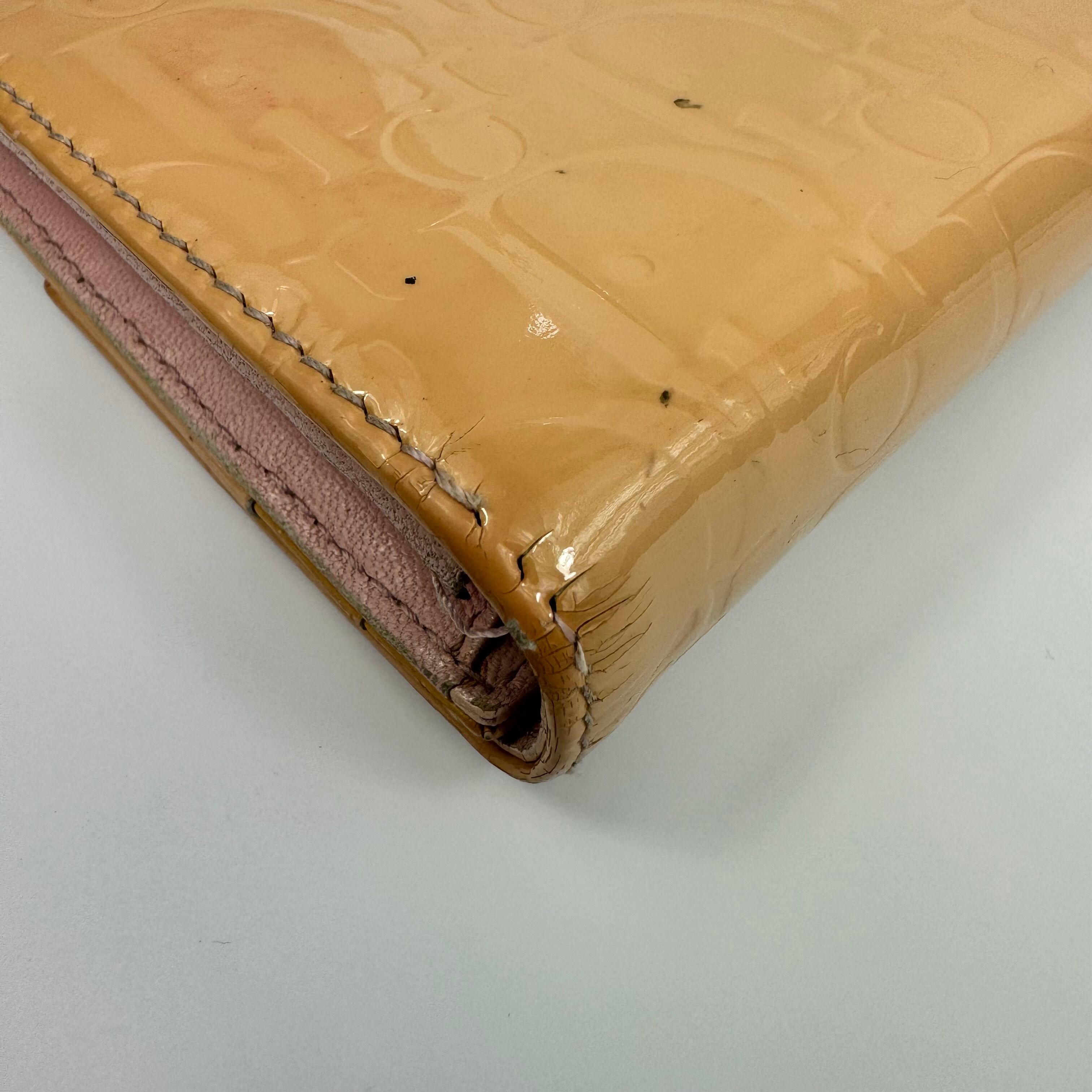 クリスチャンディオール ロングウォレット アルティメット エナメルトロッター ライトピンク