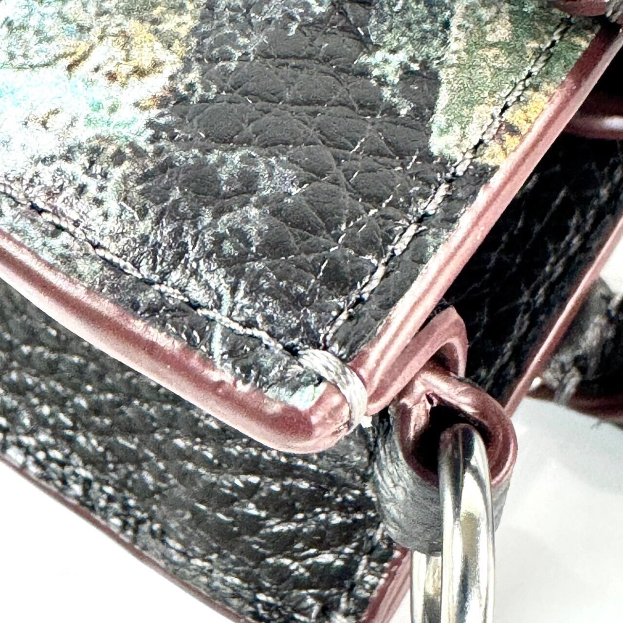 【ほぼ未使用】コーチ Coach CM213 ミニトートバッグ ミント&サーフ マルチカラー