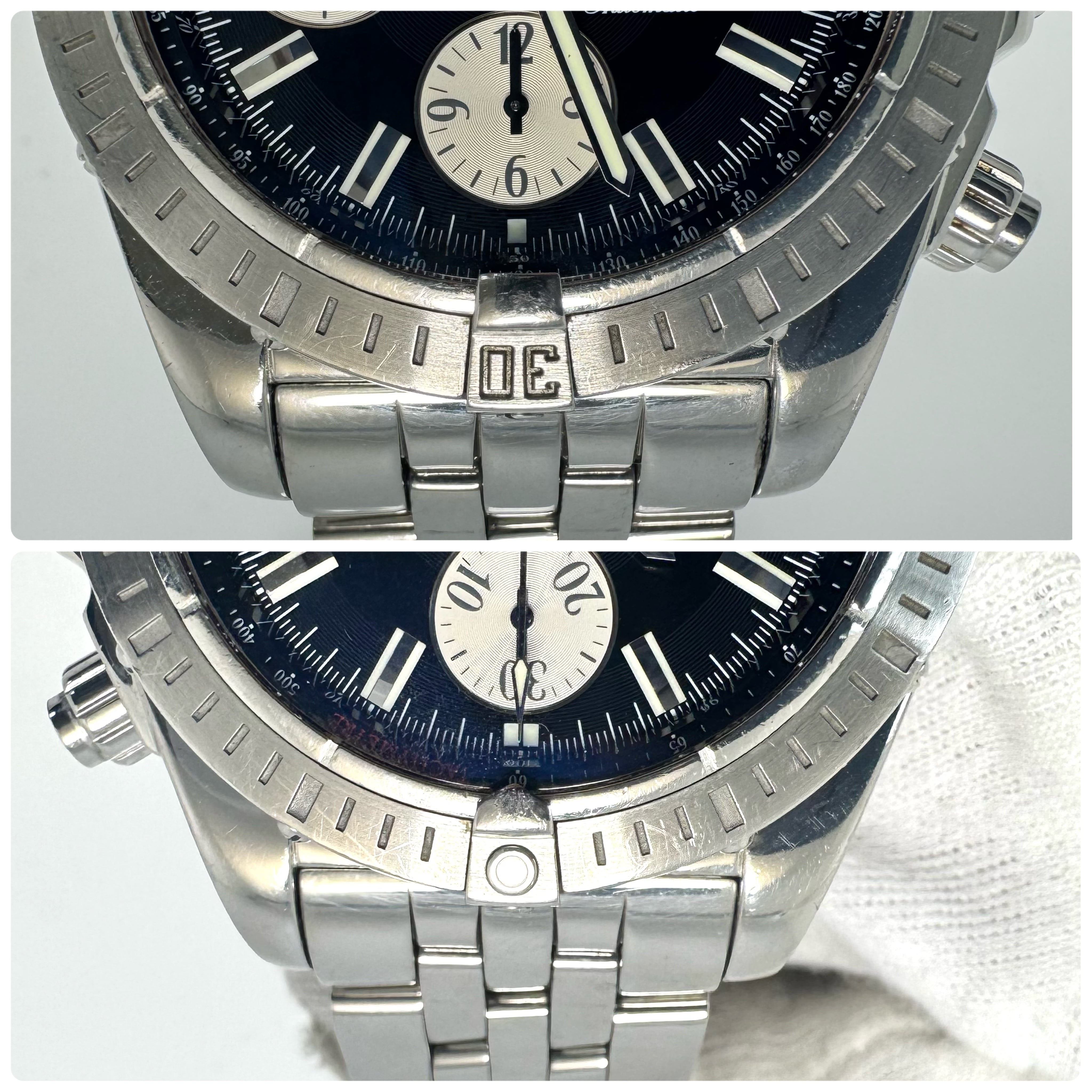 【希少】ブライトリング BREITLING クロノマットエボリューション A13356 自動巻 デイト表示 クロノグラフ 黒