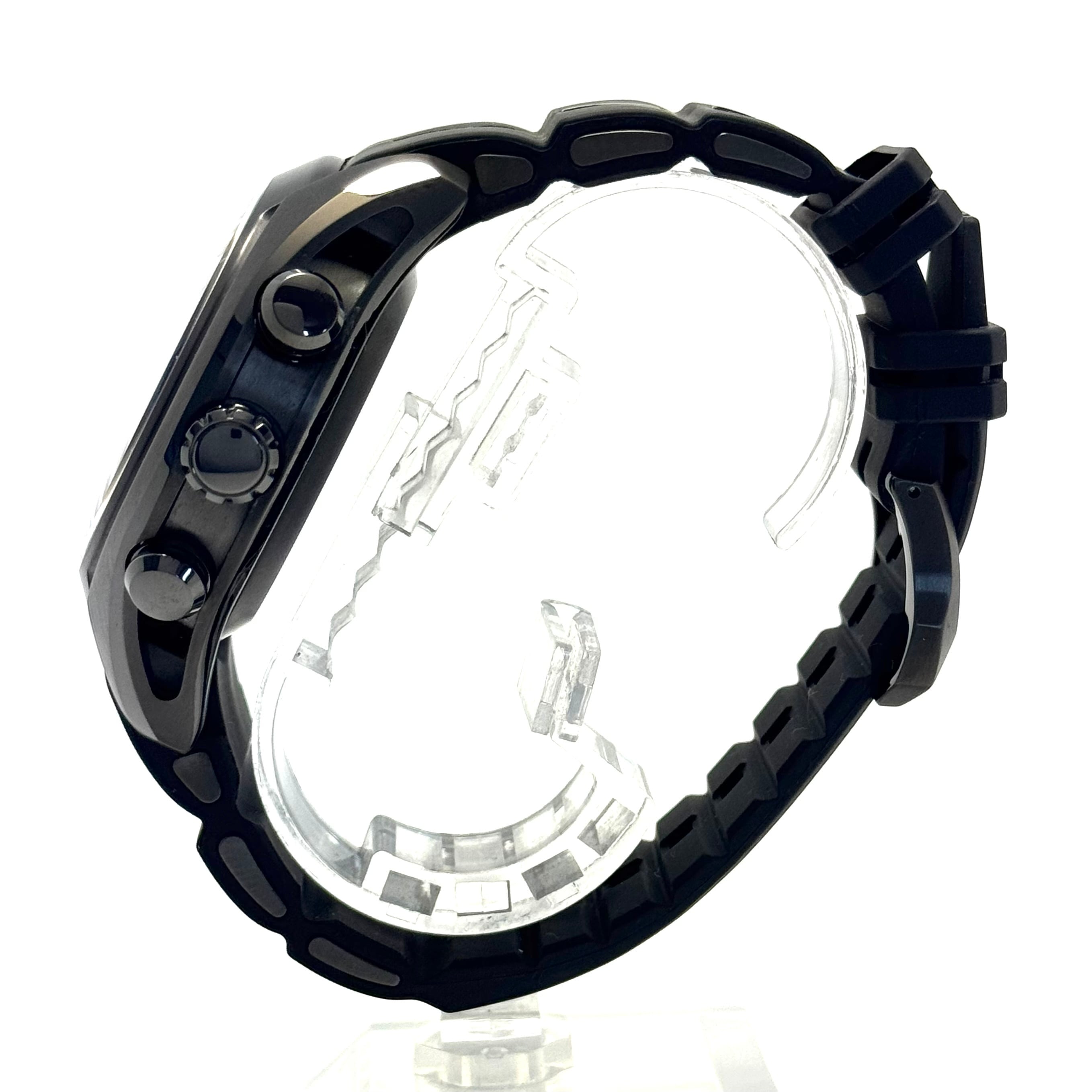 【美品】シチズン CITIZEN サテライトウェーブ Satellite Wave CC1076-02E H909-S085012 電波ソーラー チタニウム 黒 デイト表示 ラバーベルト