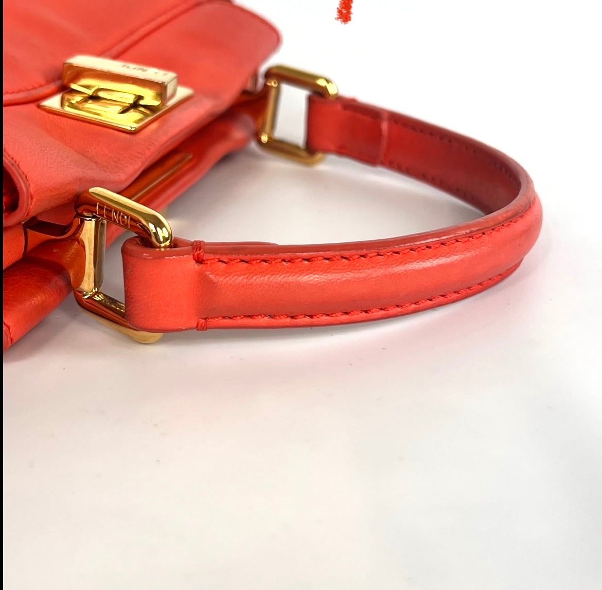 フェンディ ピーカブー ミニ スモール オレンジ バンドバッグ