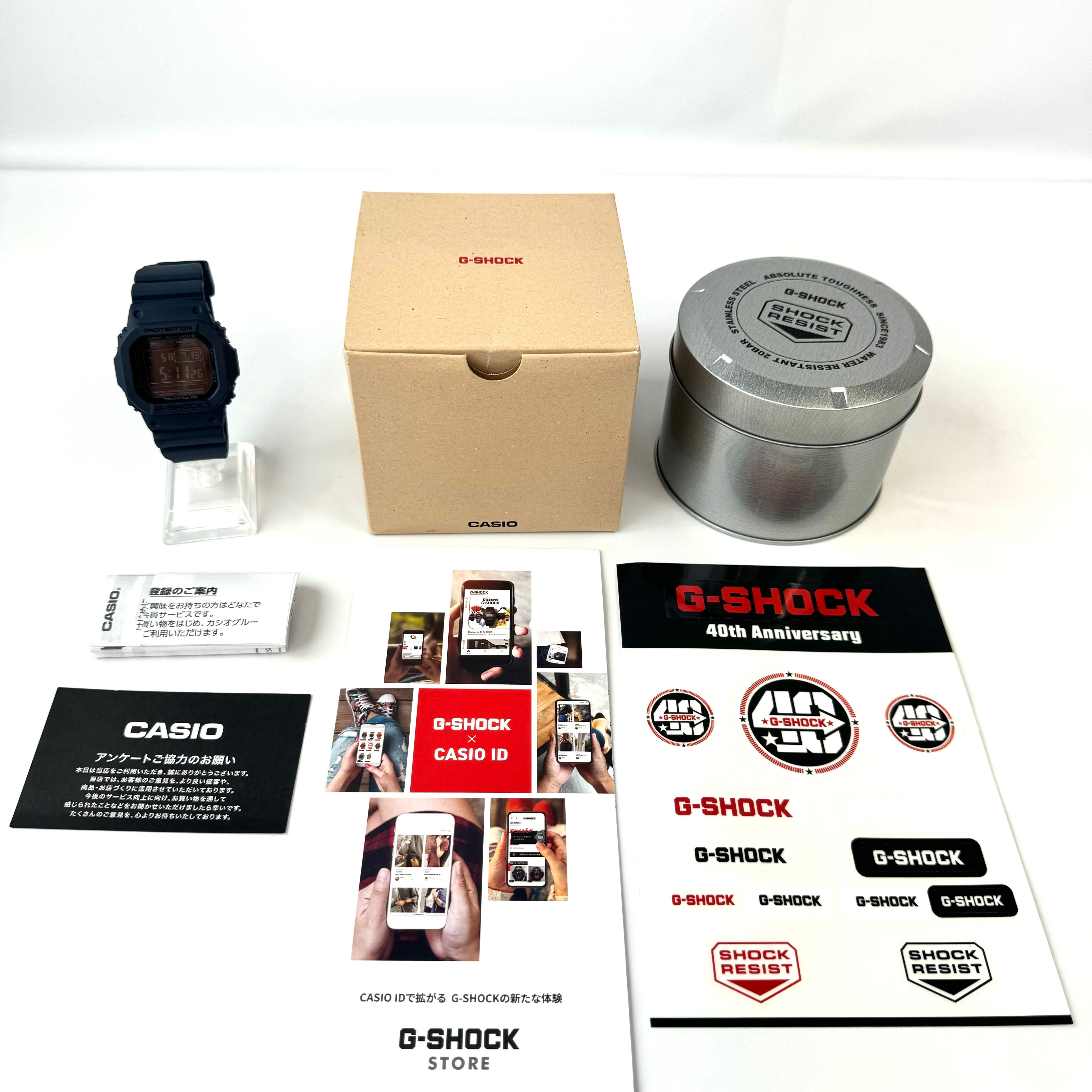 【未使用】カシオ ジーショック G-SHOCK GW-M5610U-2JF 電波ソーラー 黒 樹脂ベルト