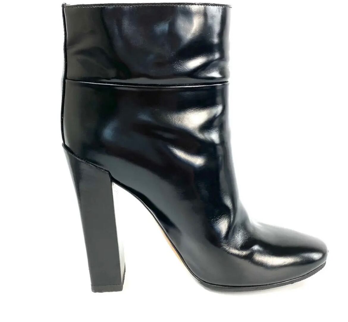 クロエ ChIoe ショートブーツ ブラック 37 カーフ