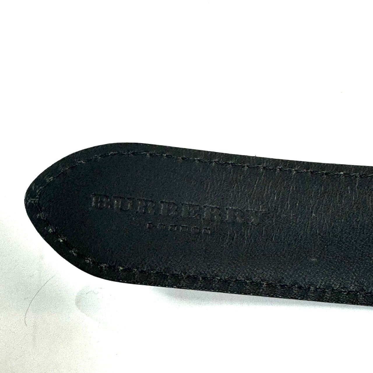 バーバリー Burberry ベルト 編み込み メンズ レザー ナイロン