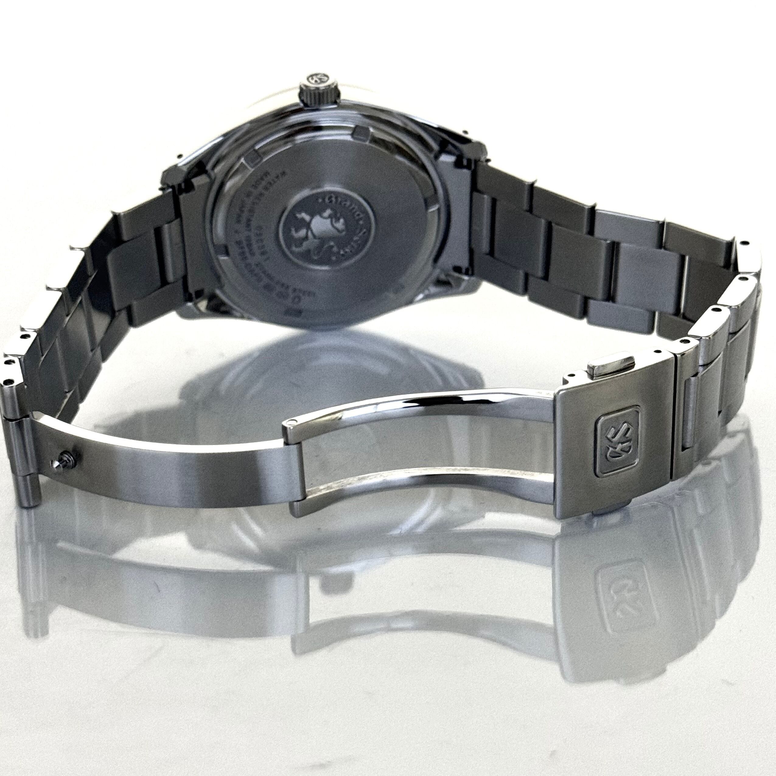 【美品】グランドセイコー ヘリテージコレクション GMT SBGN013 9F86-0AF0 クォーツ デイト表示 黒