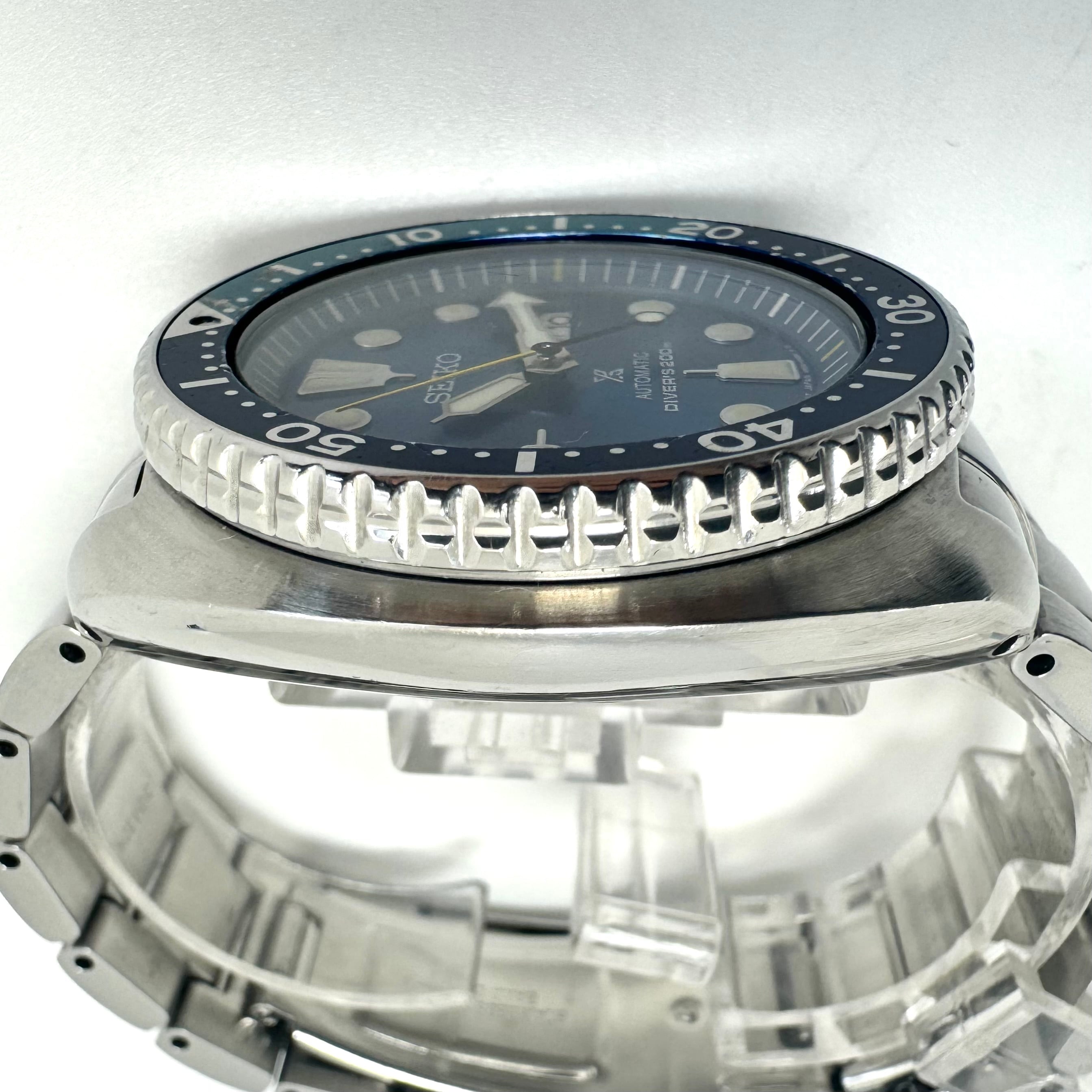 【希少】腕時計 メンズ セイコー SEIKO プロスペックス タートル ブルーラグーン SRB11K1 4R36-06A0 6000本限定 海外モデル 自動巻 青 デイデイト表示 200m防水