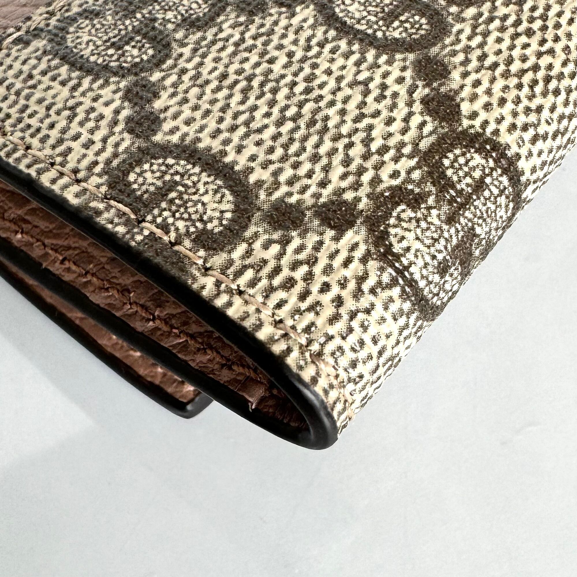 【未使用】グッチ キーケース 456118 GGマーモント GGスプリーム ベージュ レザー 6P