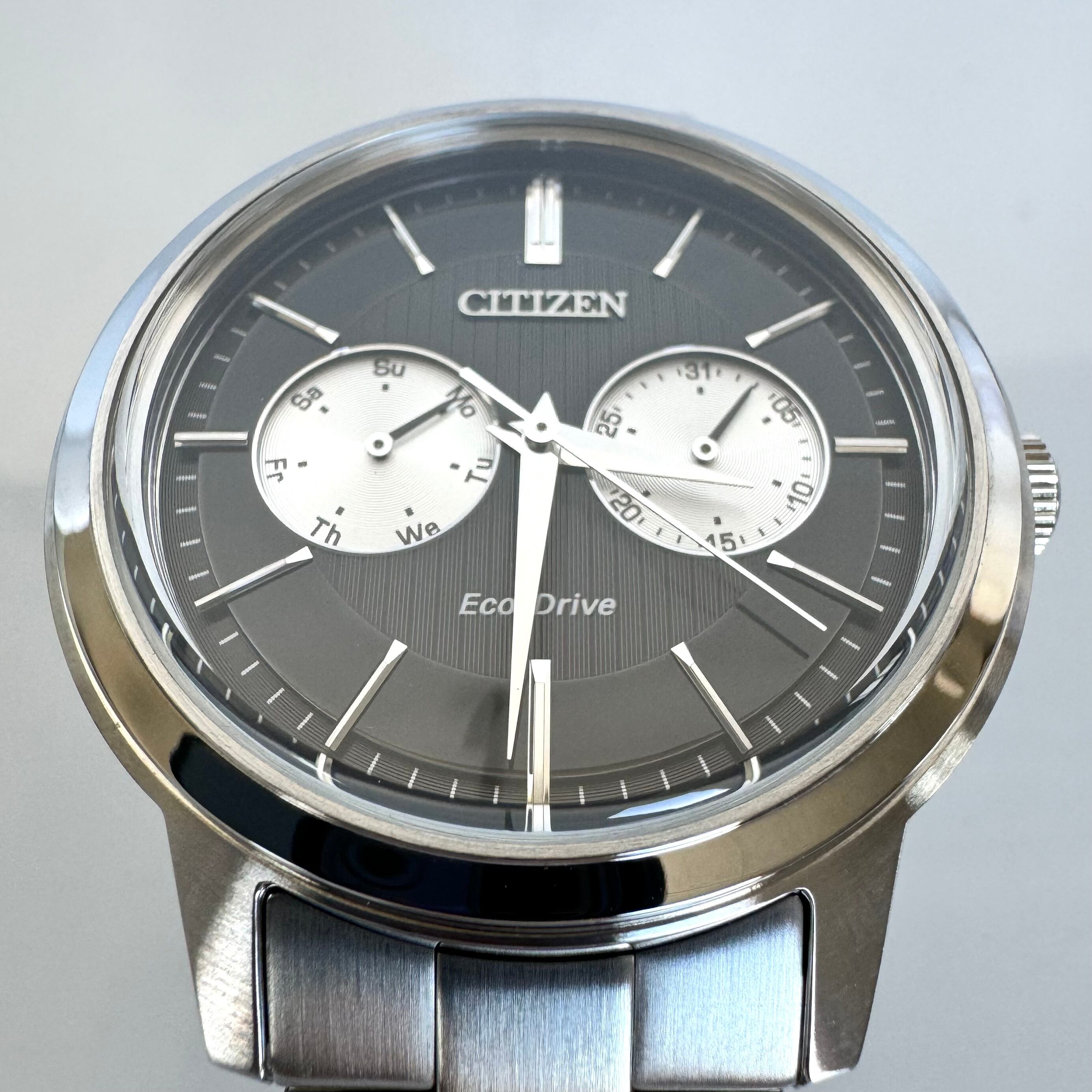 【美品】シチズン シチズンコレクション BU4030?91E ソーラー マルチカレンダー 黒