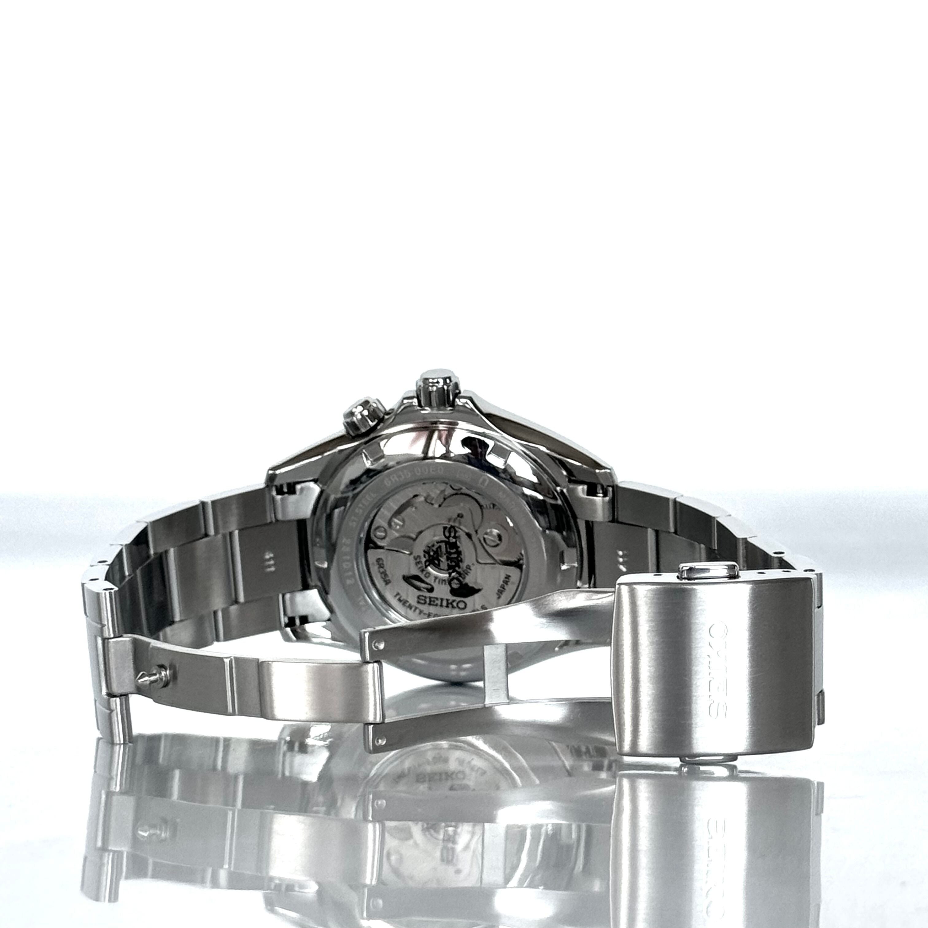 【美品】セイコー プロスペックス アルピニスト SBDC087 6R35?00E0 セイコーグローバルブランドコアショップ限定 自動巻 黒 裏スケ デイト表示